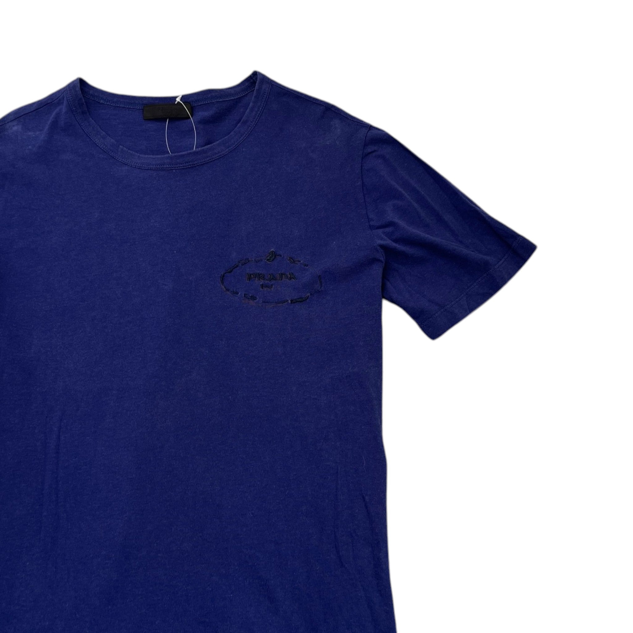 Men's Embroidered Logo T-Shirt Navy Size L