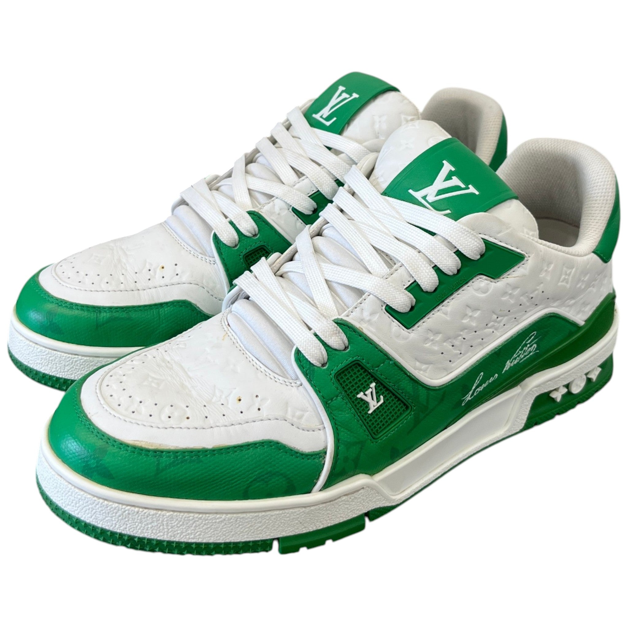 Men's Lv Low Trainers Green Size EU 41.5 / UK 7.5