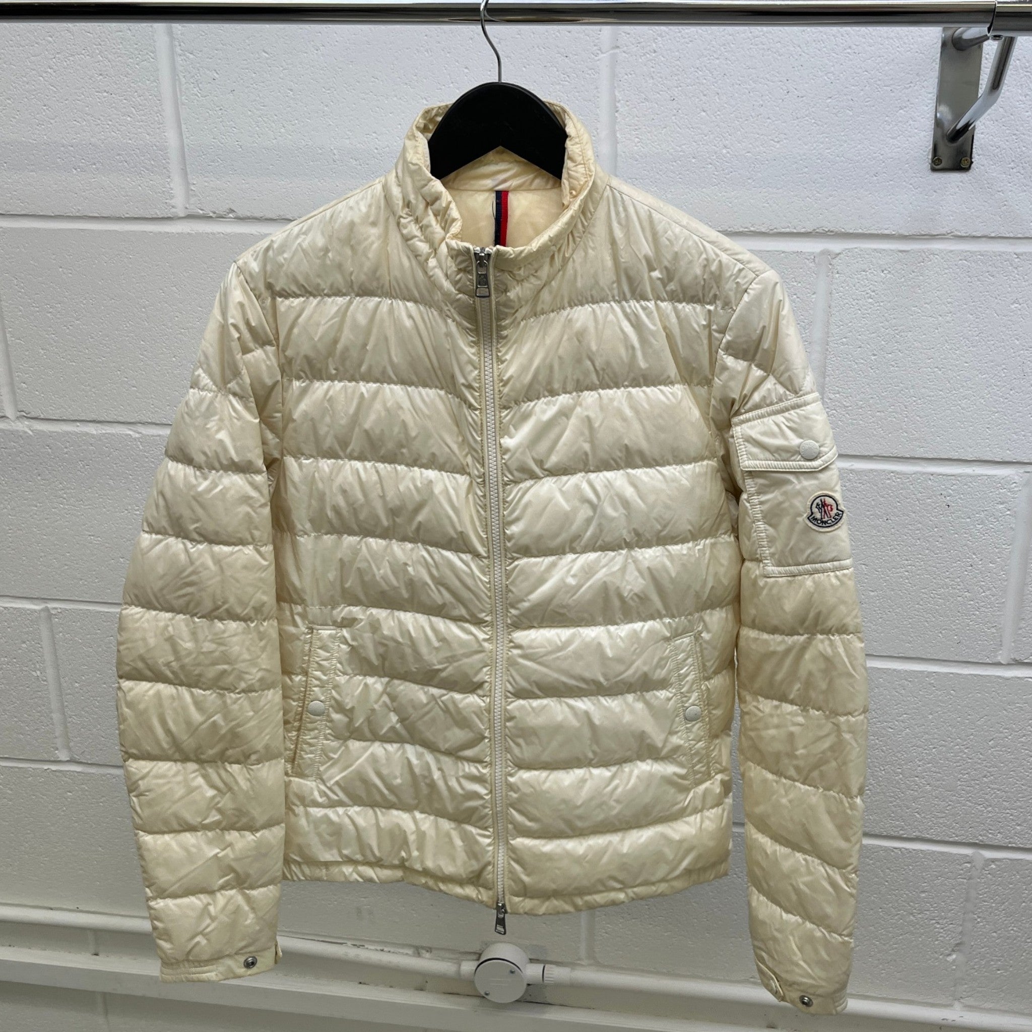 Men's Lambot Down Jacket Cream Size 1 / S