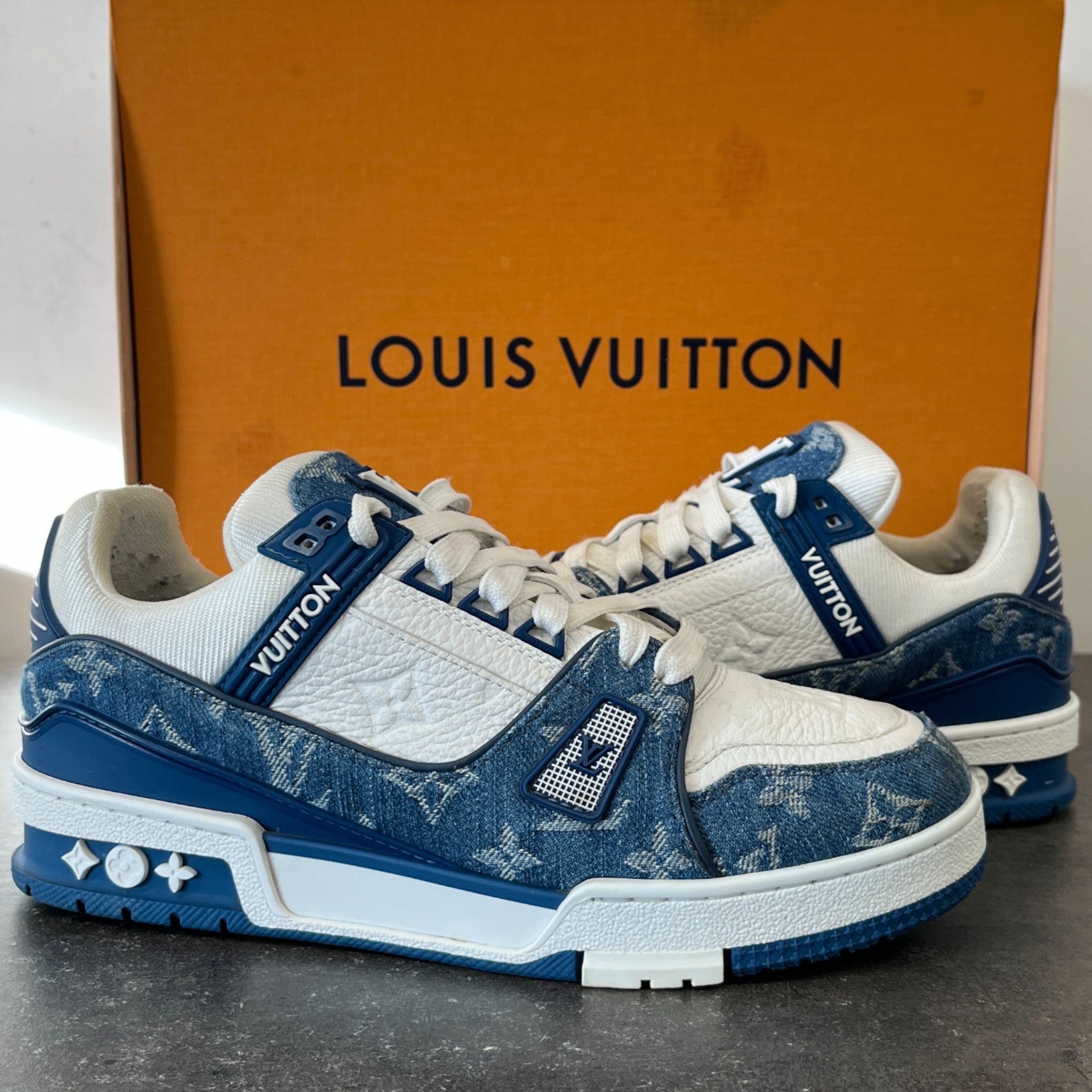 Women's Lv Denim Low Trainers Blue Size EU 38 / UK 5
