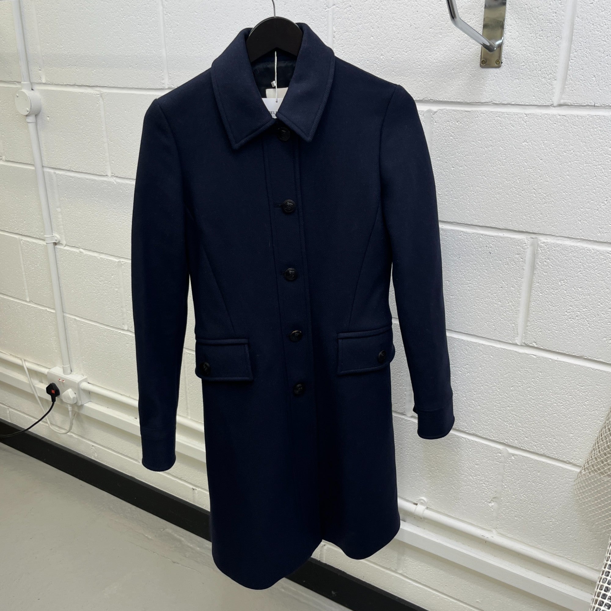 Women's Double-Faced Wool Cashmere Blend Gilet Navy Size IT 38 / UK 6