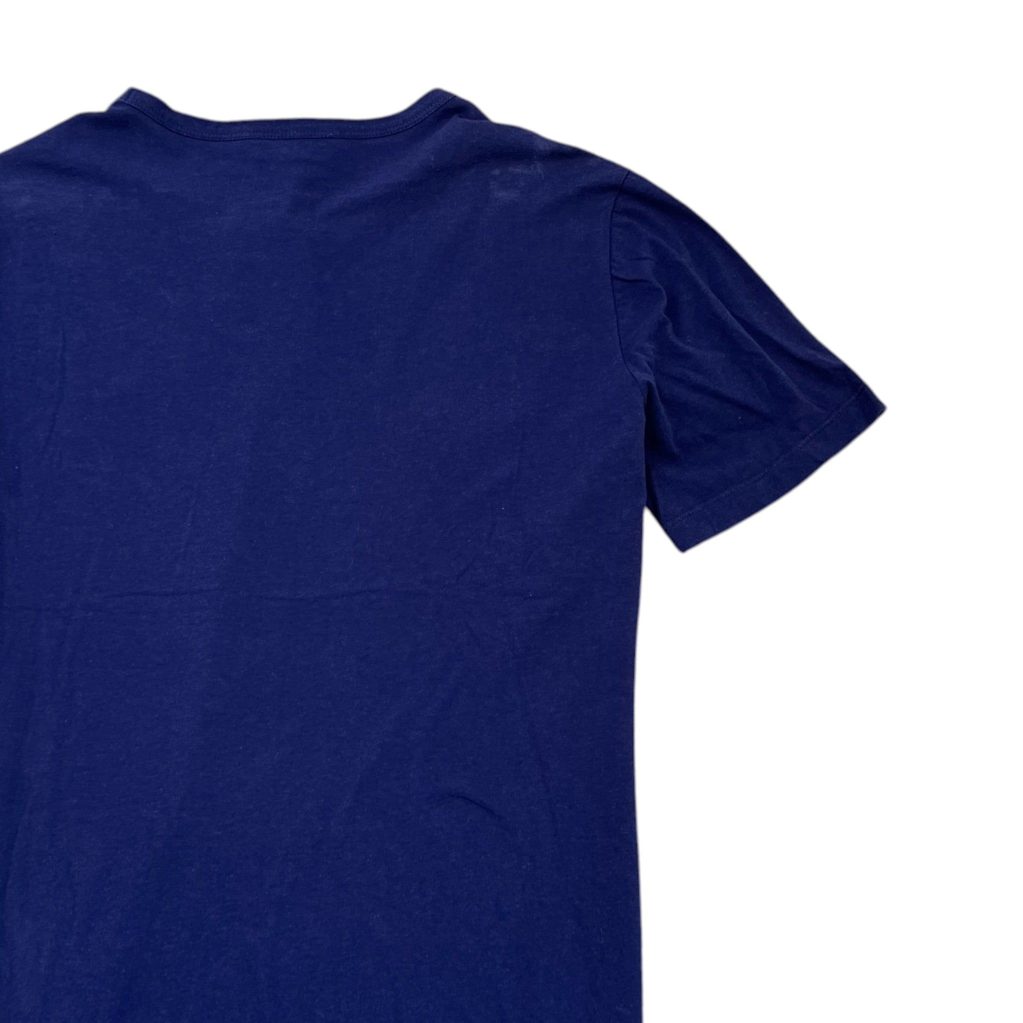 Men's Embroidered Logo T-Shirt Navy Size L