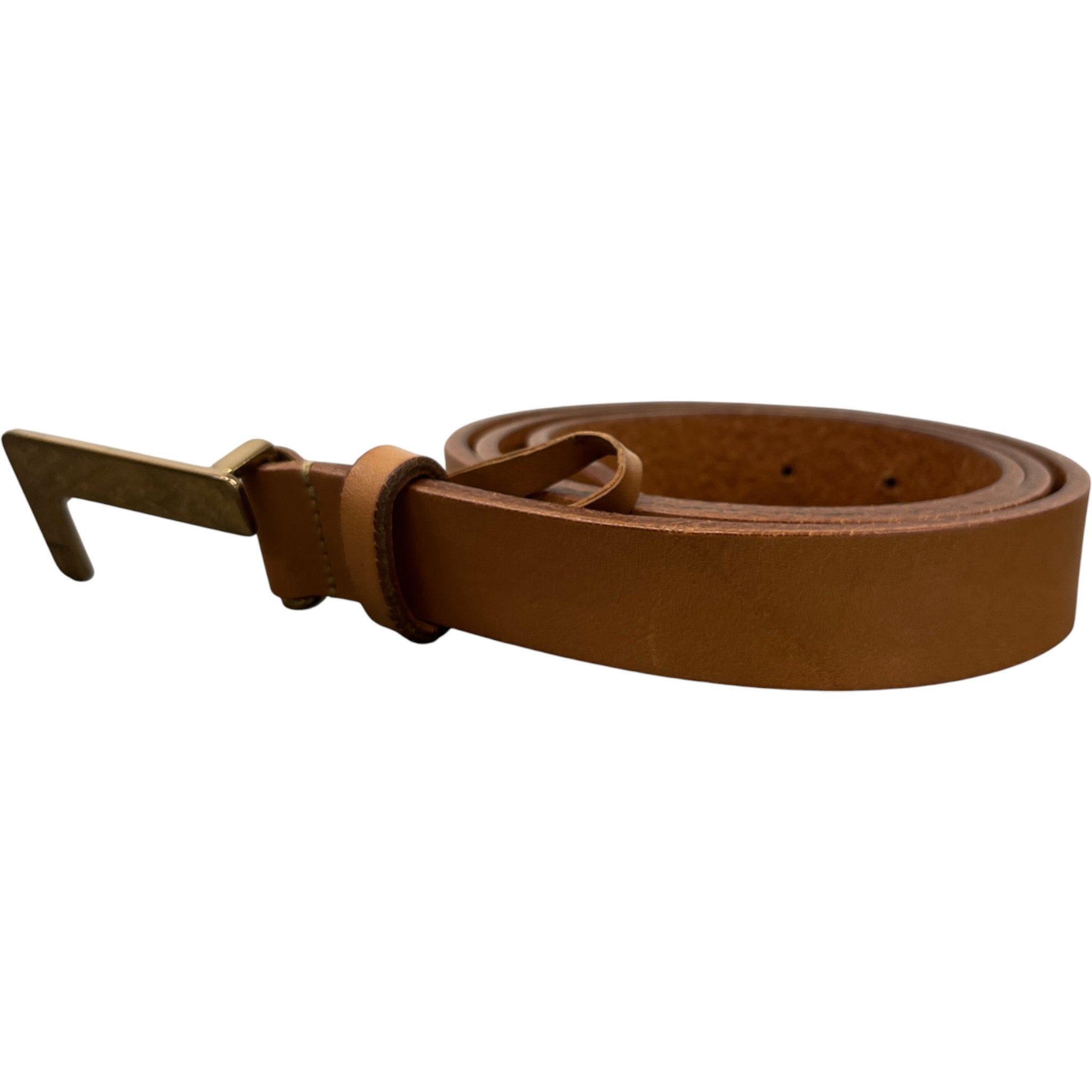 Men's Engraved Logo Belt Brown Size Waist 30"