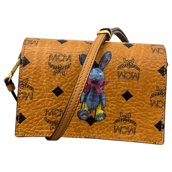 Women's Visetos Rabbit Crossbody Bag Brown