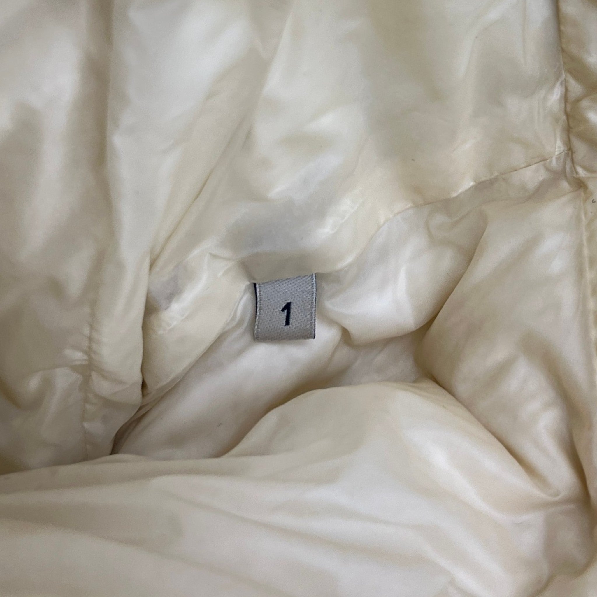 Men's Lambot Down Jacket Cream Size 1 / S