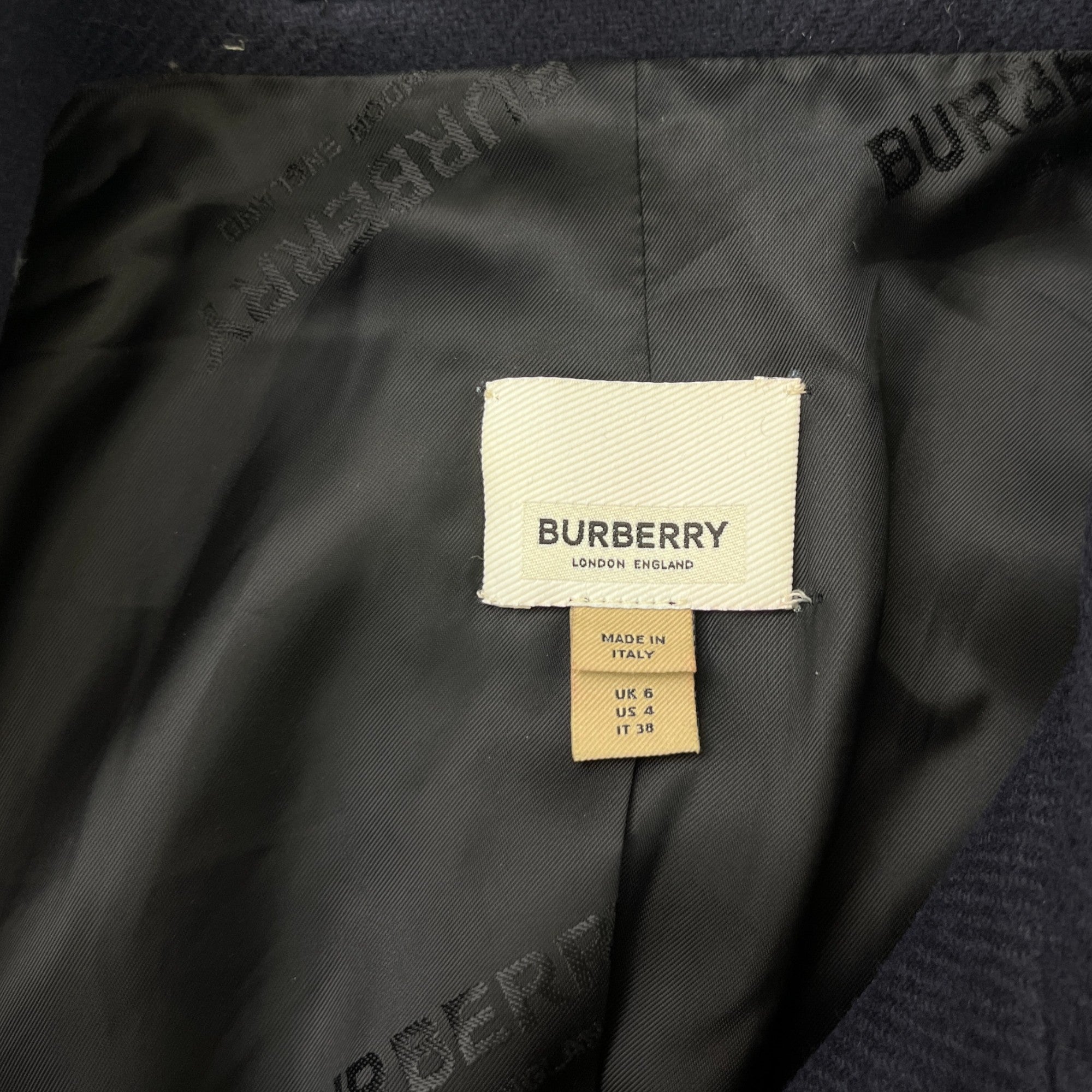 Women's Double-Faced Wool Cashmere Blend Gilet Navy Size IT 38 / UK 6