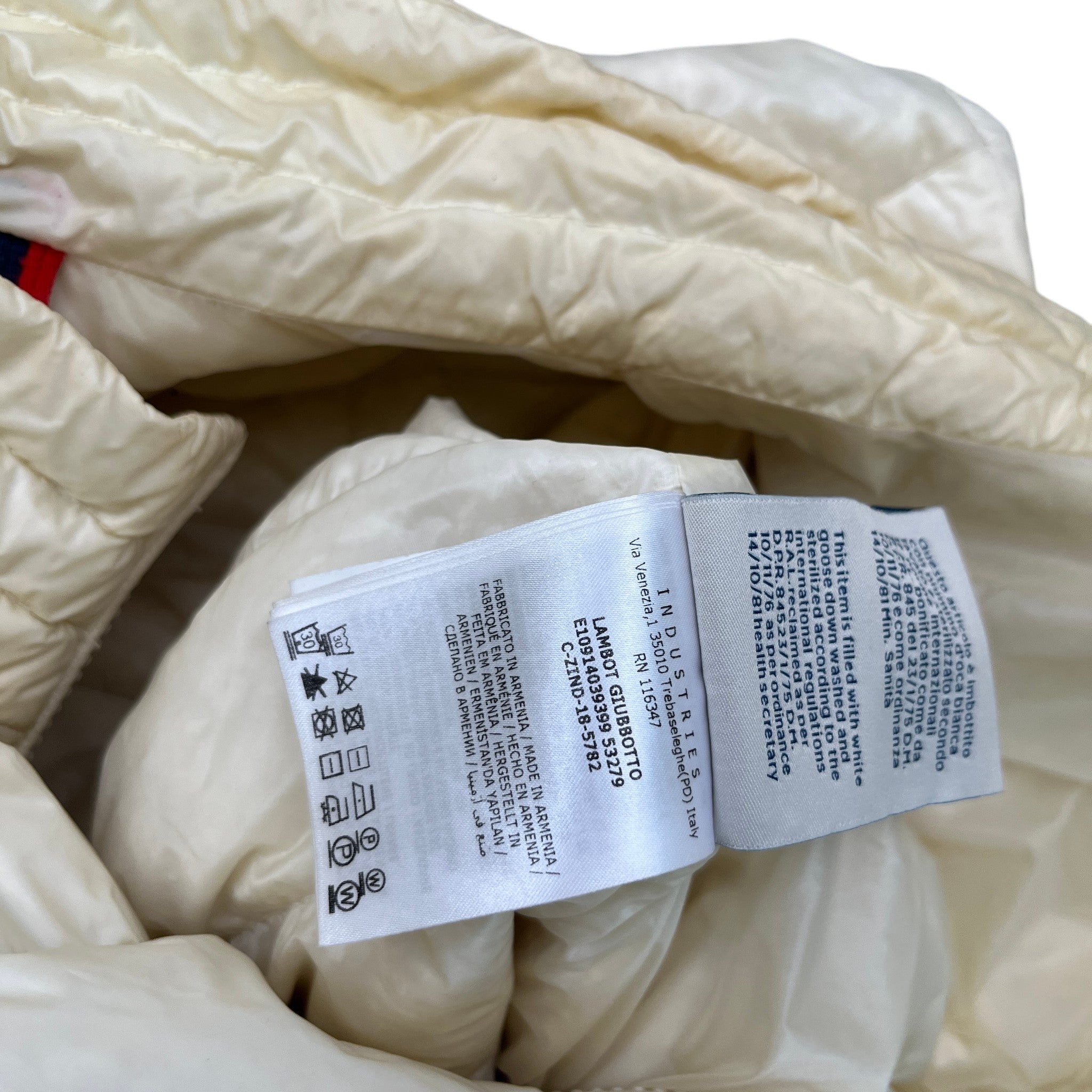 Men's Lambot Down Jacket Cream Size 1 / S