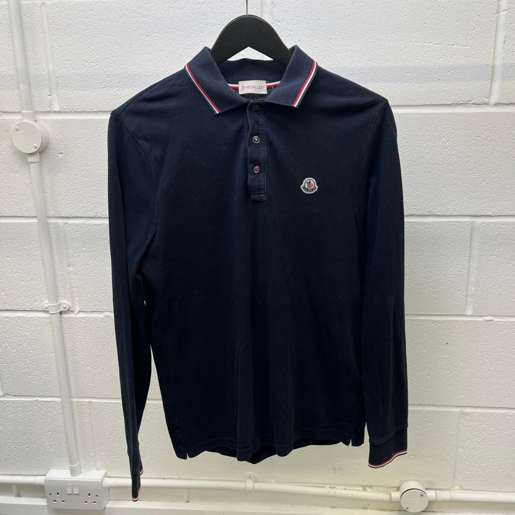 Men's Maglia Polo Shirt Navy Size M