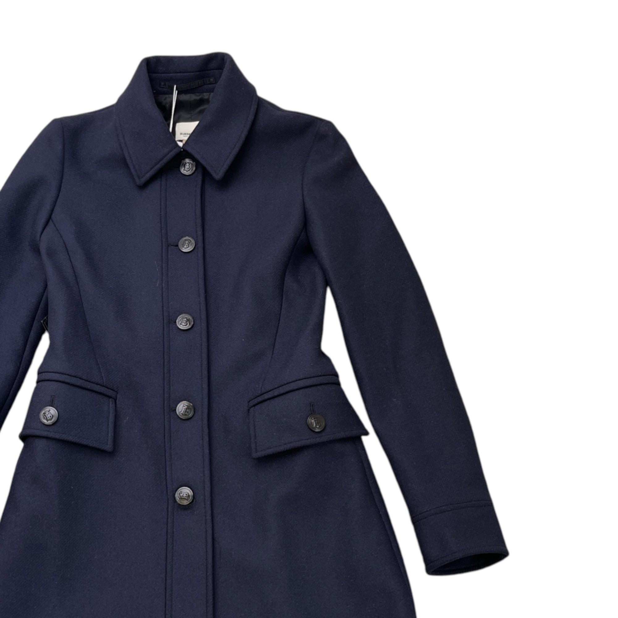 Women's Double-Faced Wool Cashmere Blend Gilet Navy Size IT 38 / UK 6