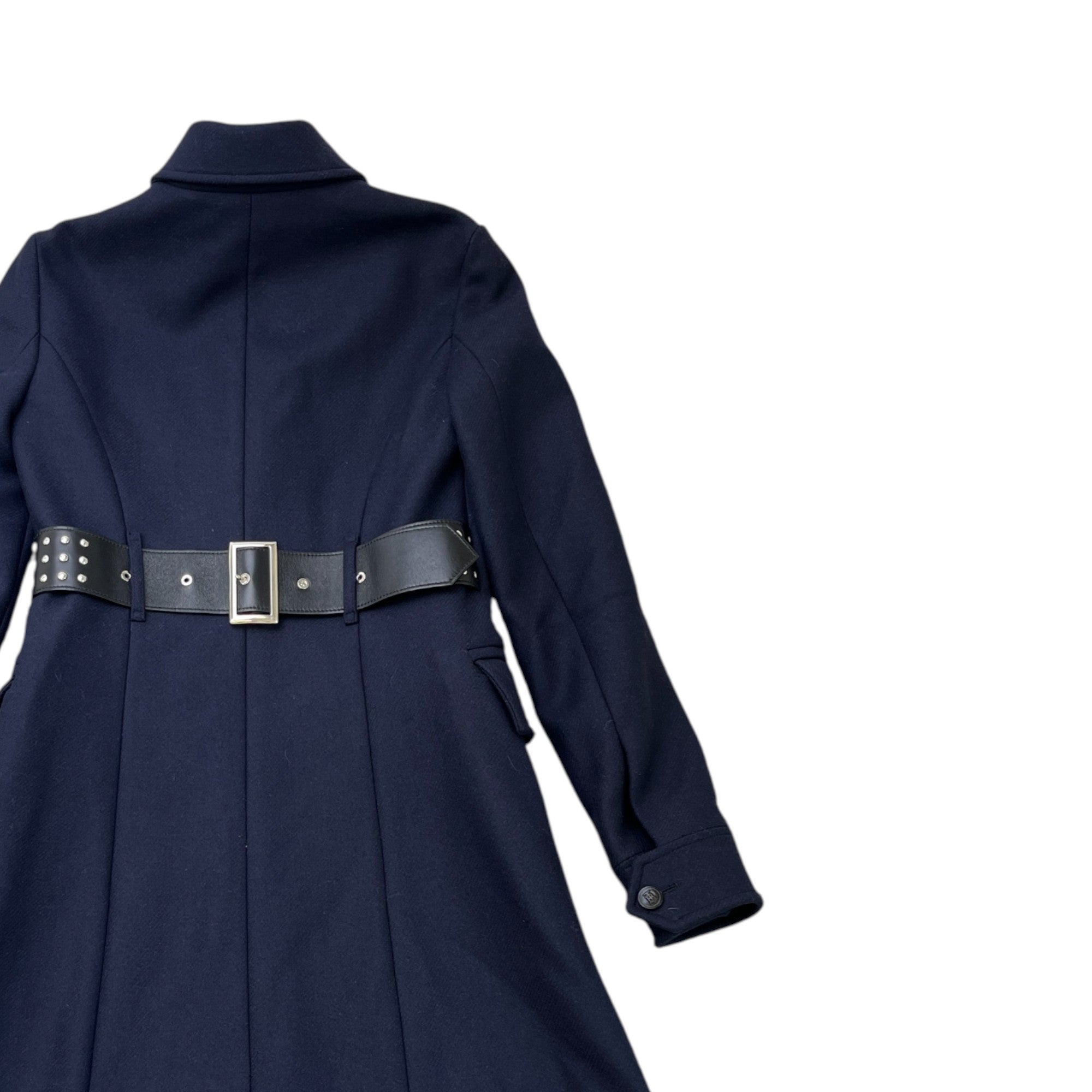 Women's Double-Faced Wool Cashmere Blend Gilet Navy Size IT 38 / UK 6