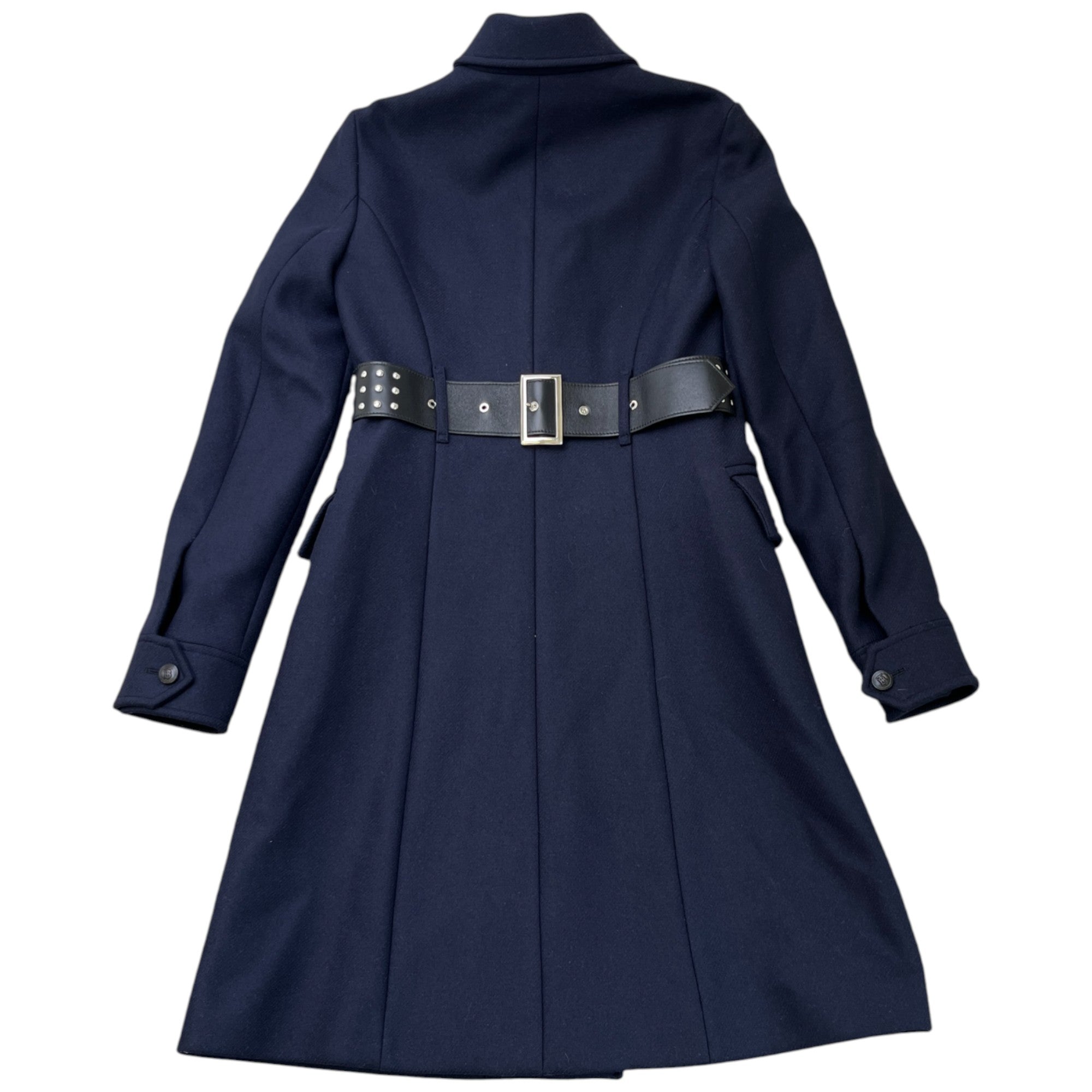 Women's Double-Faced Wool Cashmere Blend Gilet Navy Size IT 38 / UK 6