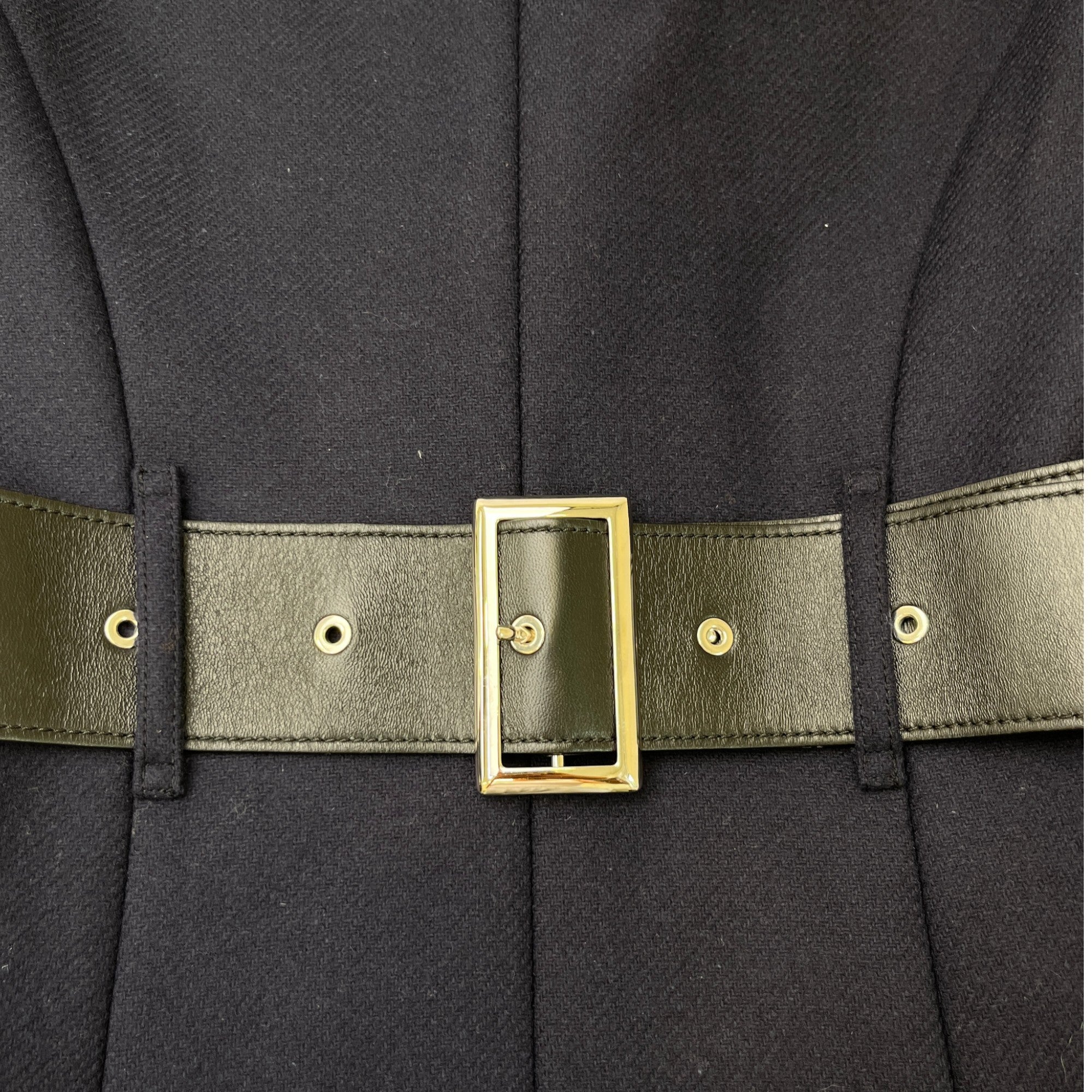 Women's Double-Faced Wool Cashmere Blend Gilet Navy Size IT 38 / UK 6