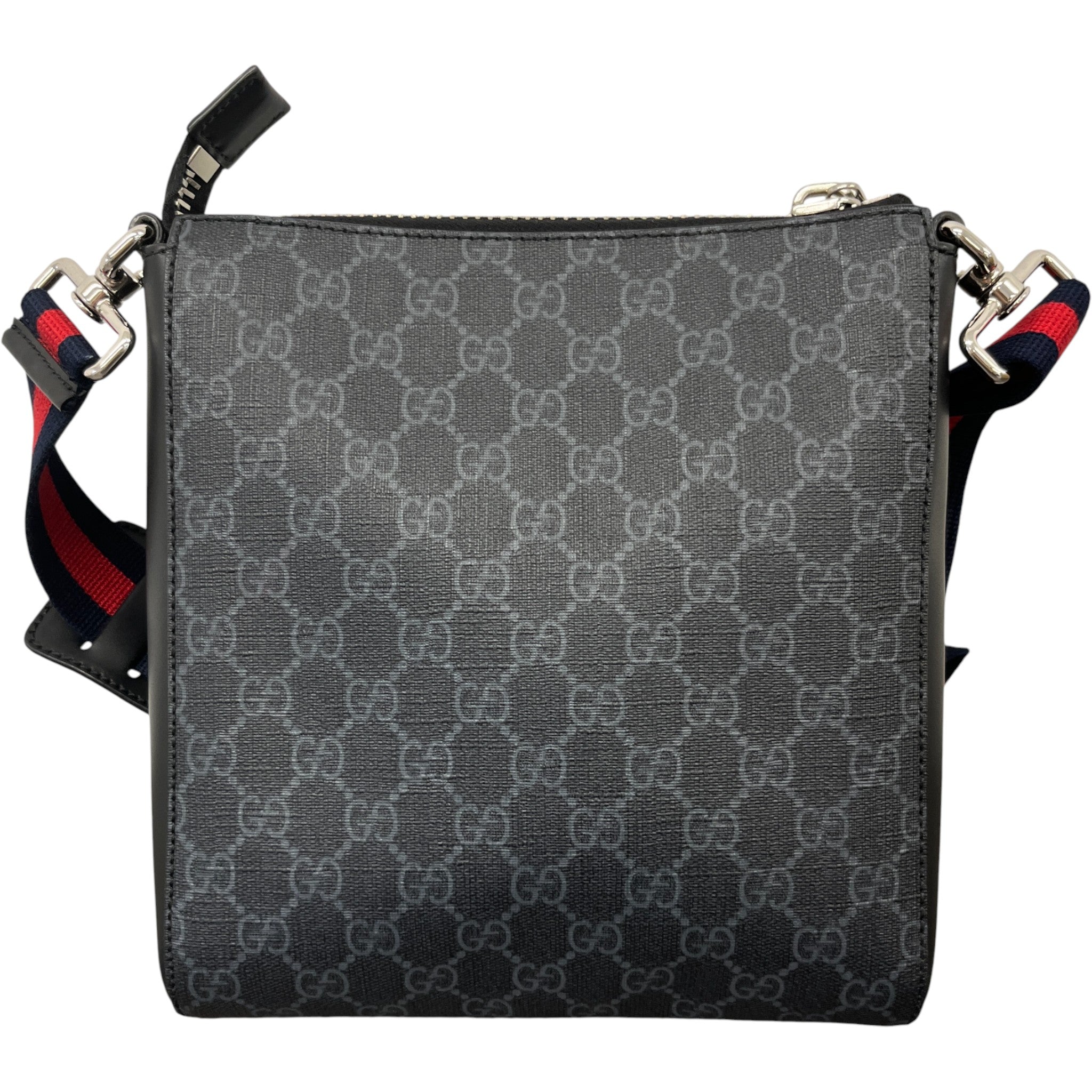 Men's Gg Supreme Small Messenger Bag Black