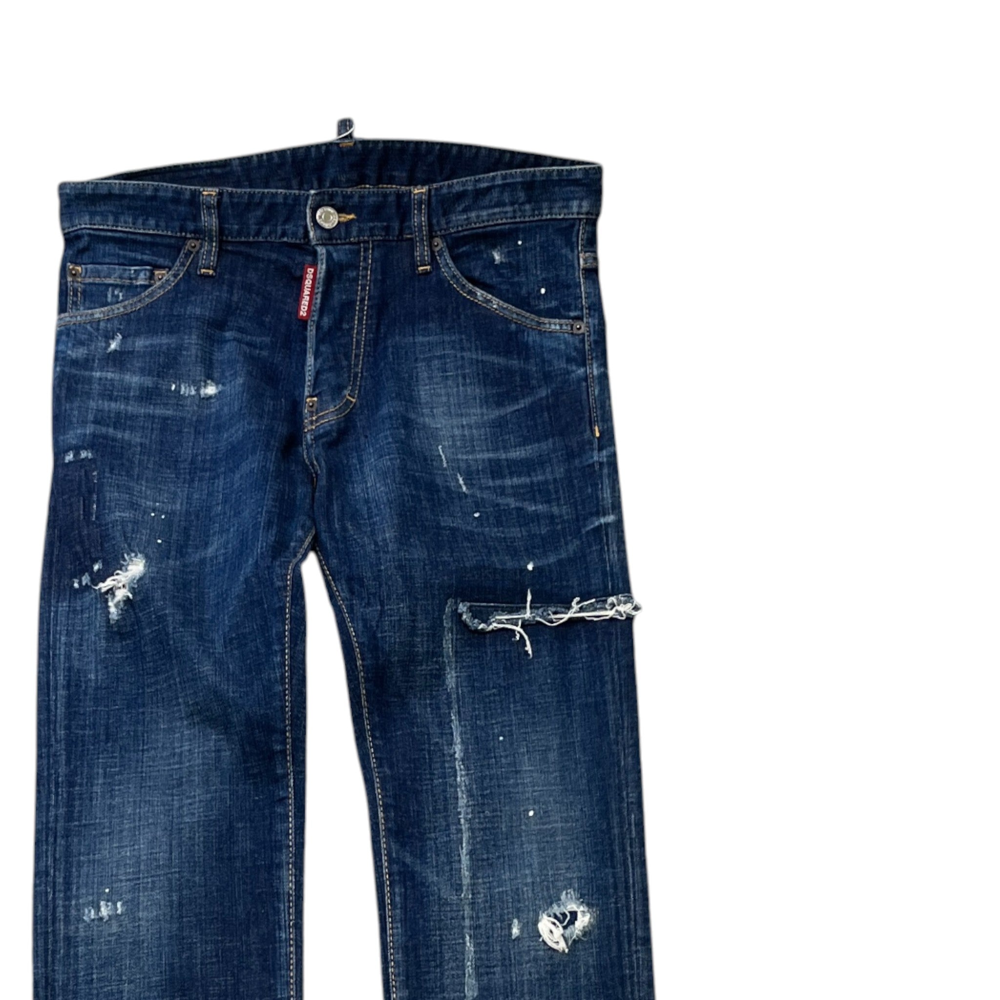 Men's Distressed Jeans Blue Size IT 46 / UK 30