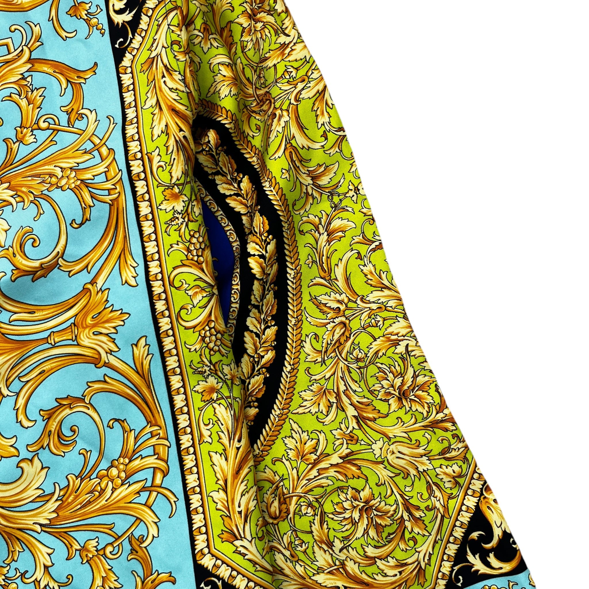 Men's Barocco Print Long Sleeve Shirt Multi-Coloured Size M