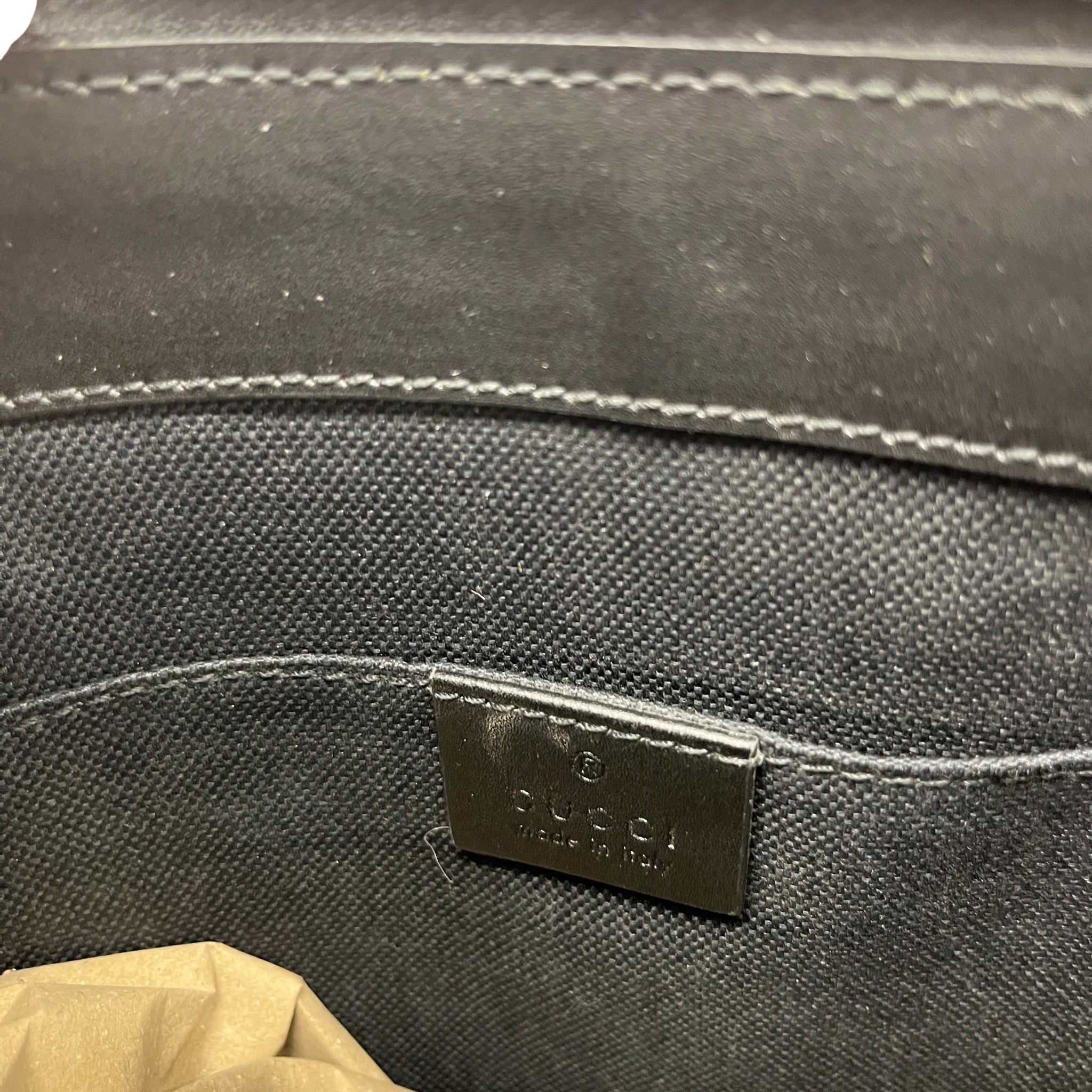 Men's Gg Supreme Small Messenger Bag Black