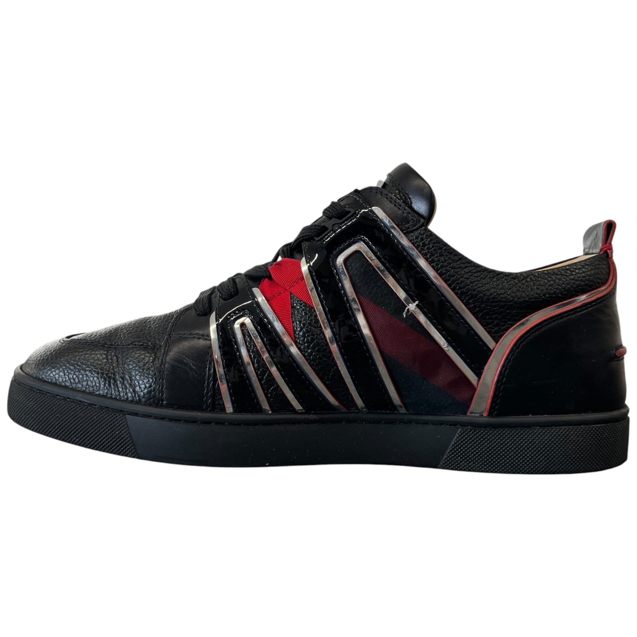 Men's Vida Viva Flat Low Trainers Black Size EU 43.5 / UK 9.5