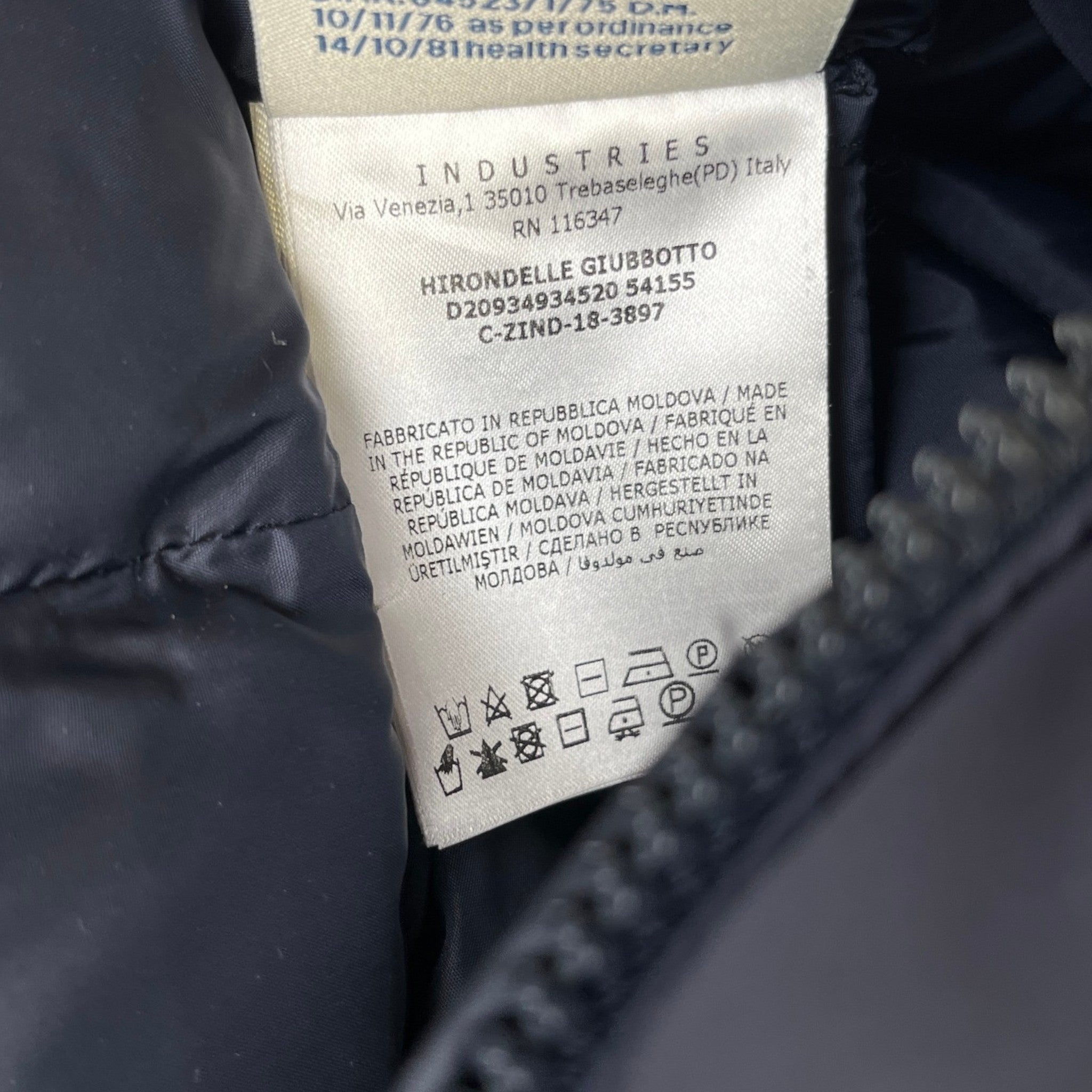 Women's Hirondelle Down Jacket Navy Size 0 / UK 4