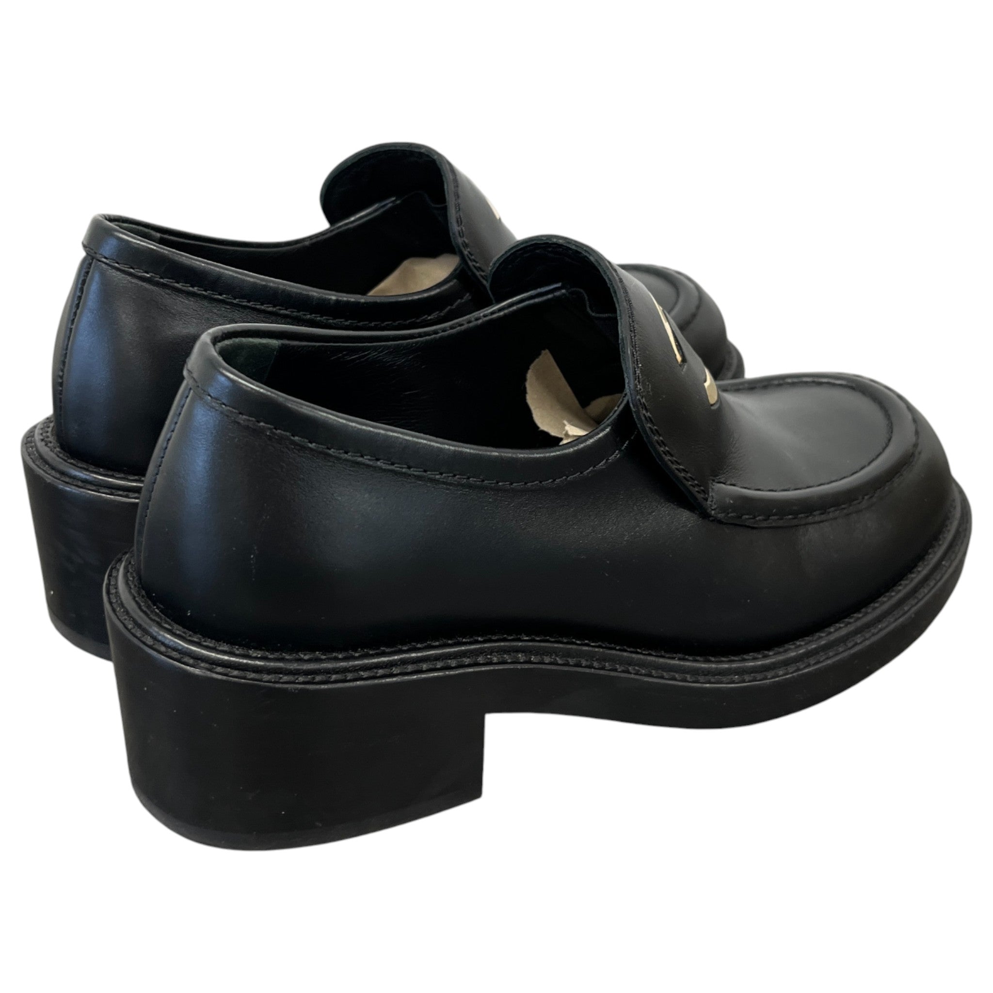 Women's Cc Logo Loafers Black Size EU 35.5 / UK 2.5