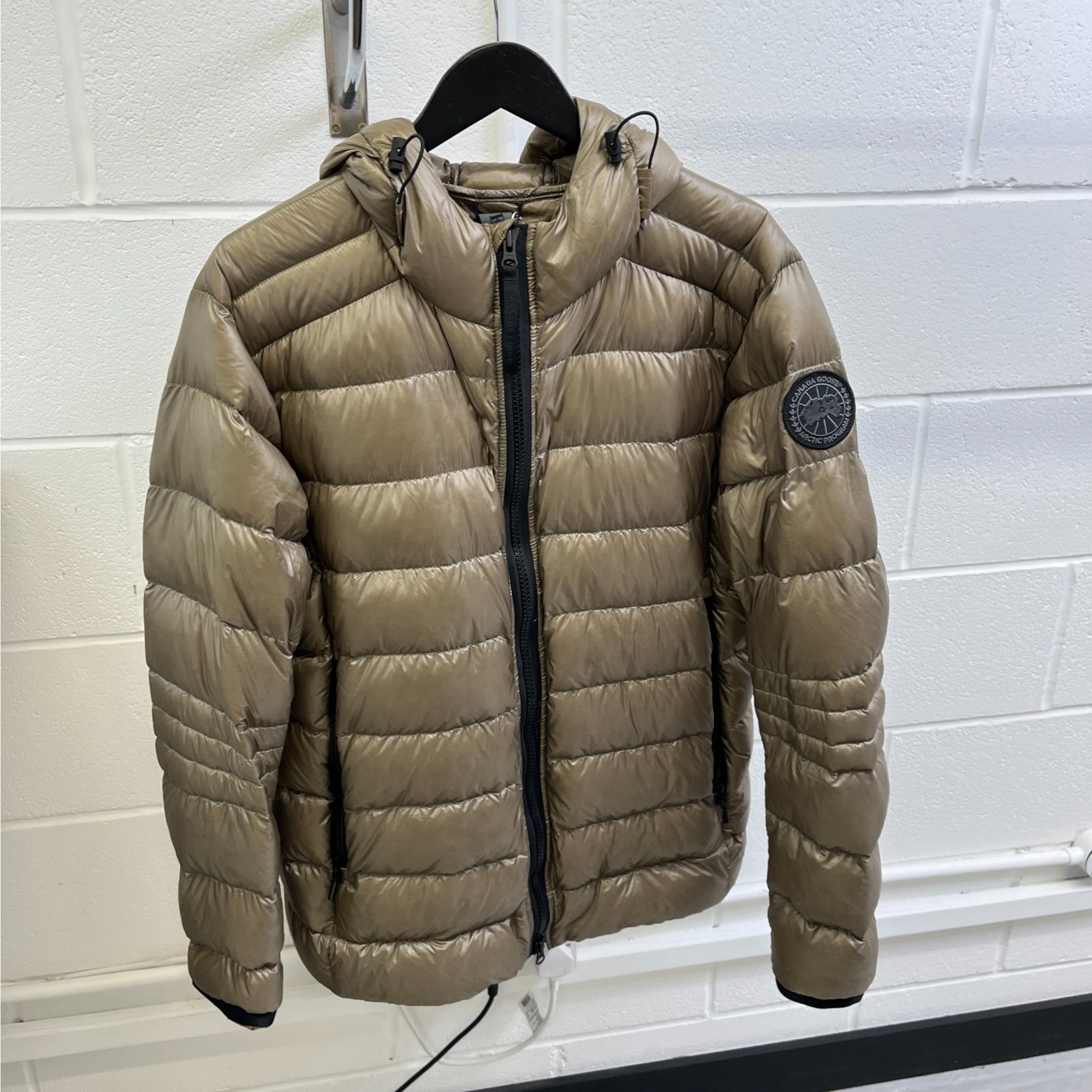 Men's Crofton Down Jacket Brown Size XL