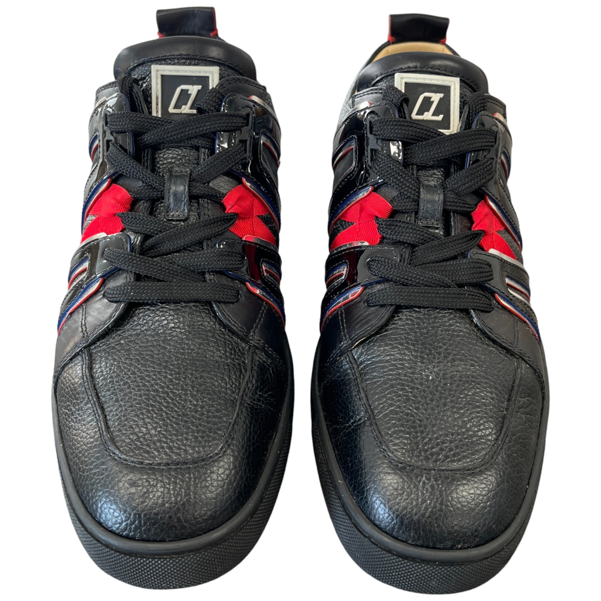 Men's Vida Viva Flat Low Trainers Black Size EU 43.5 / UK 9.5