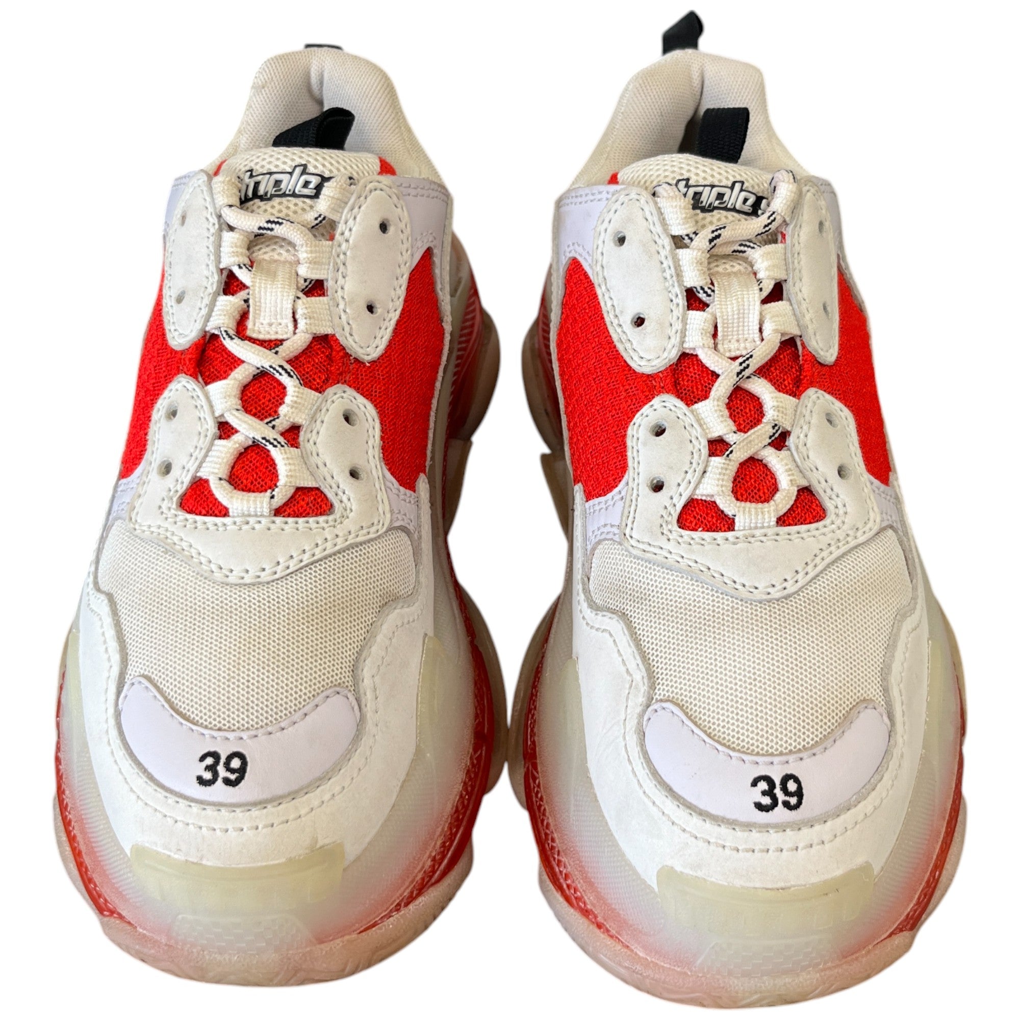 Women's Triple S Low Trainers Red Size EU 39 / UK 6