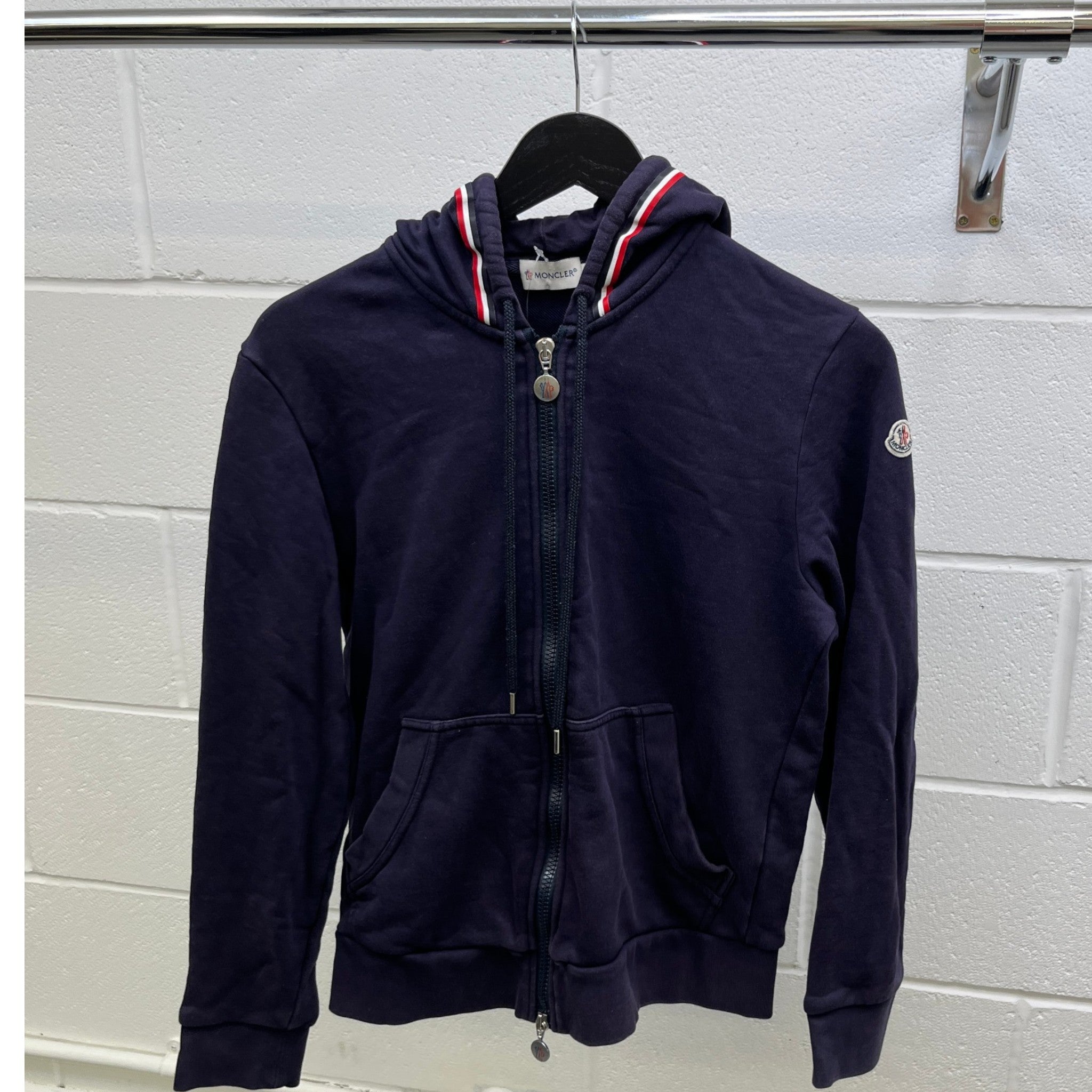 Men's Maglia Cardigan Hoodie Navy Size M