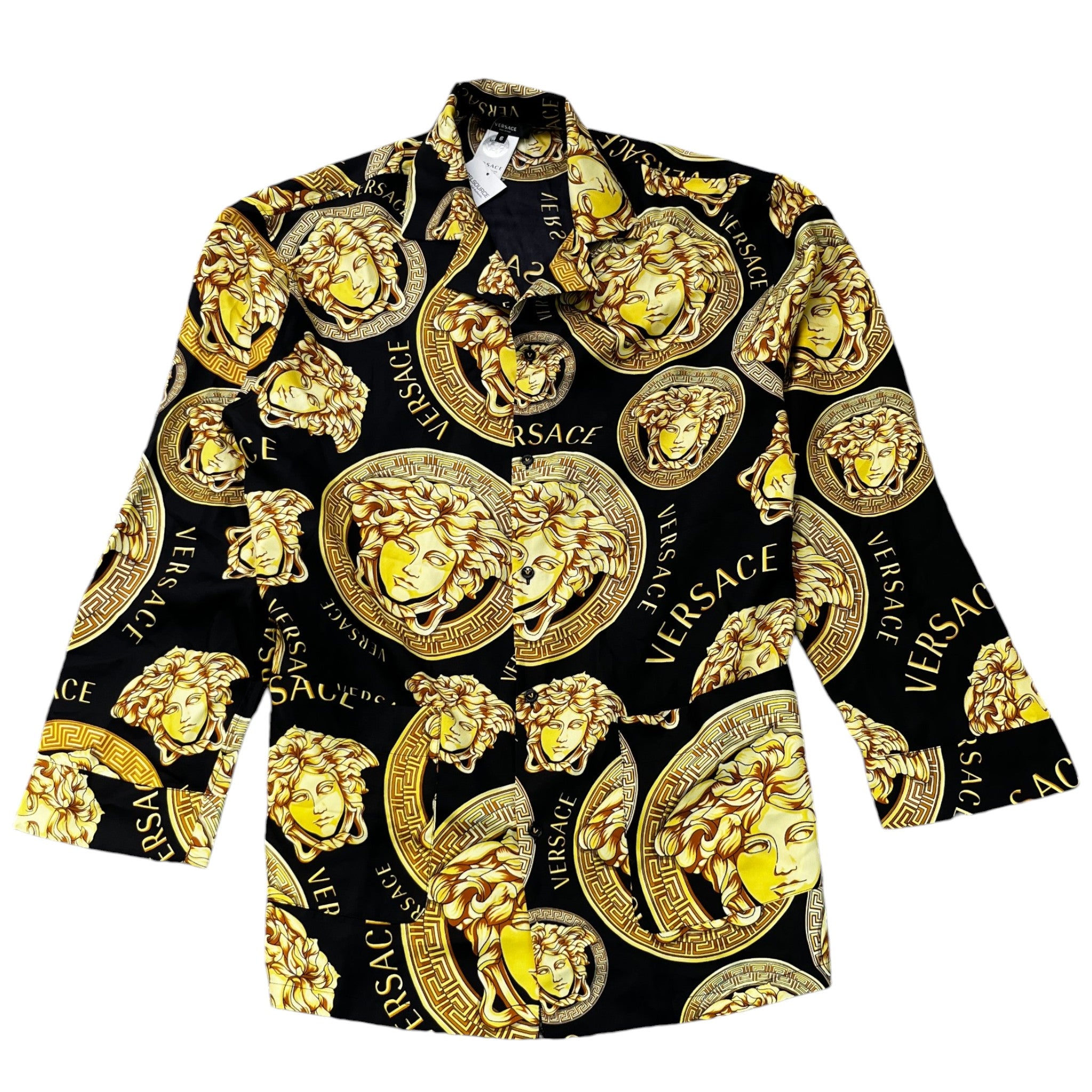 Men's Medusa Amplified Long Sleeve Shirt Black Size IT 52 / UK XL