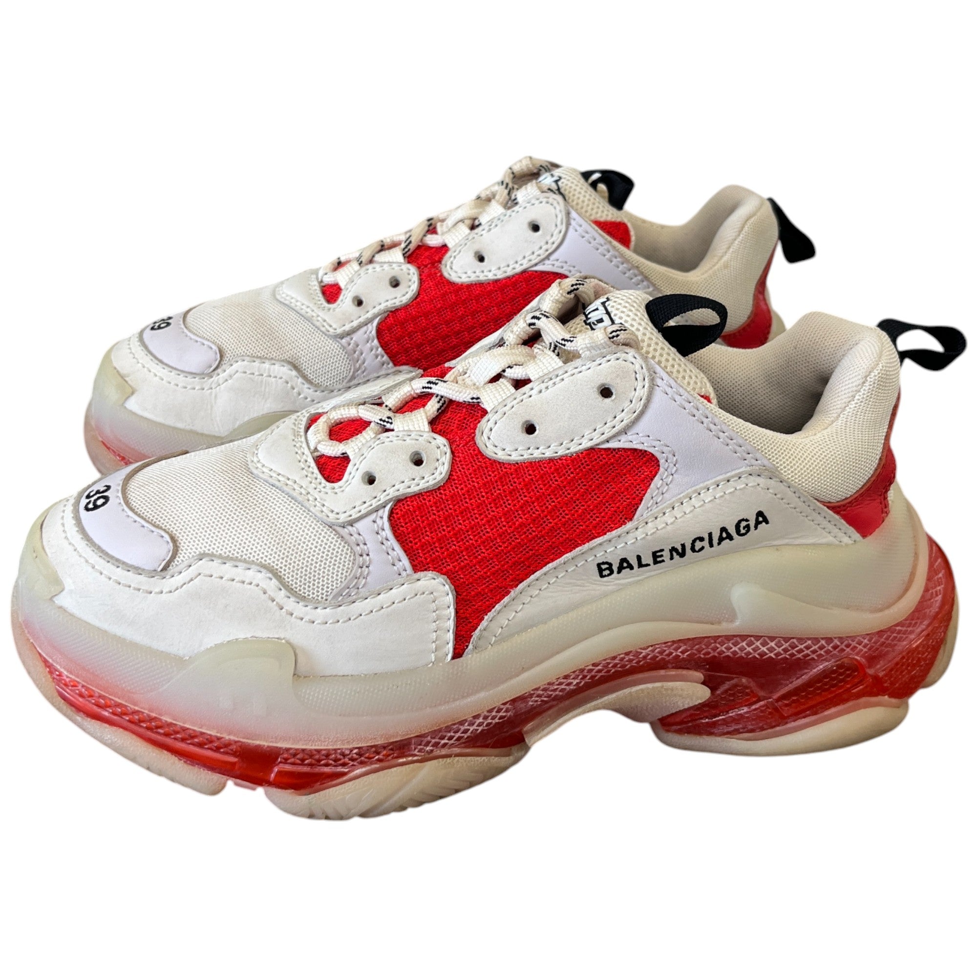 Women's Triple S Low Trainers Red Size EU 39 / UK 6