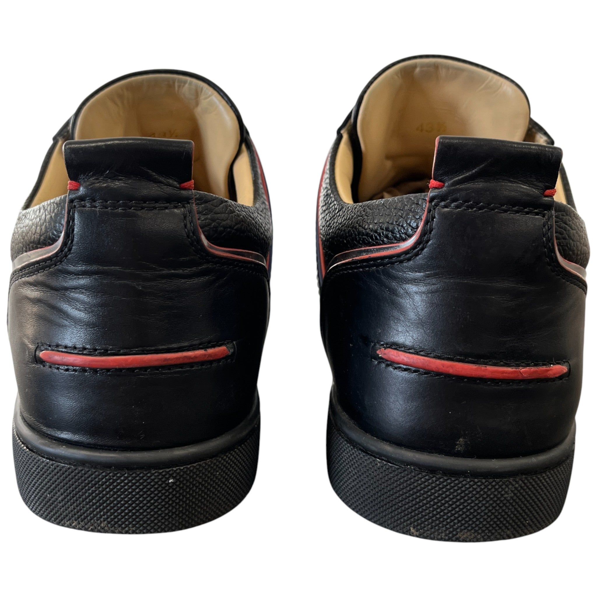 Men's Vida Viva Flat Low Trainers Black Size EU 43.5 / UK 9.5