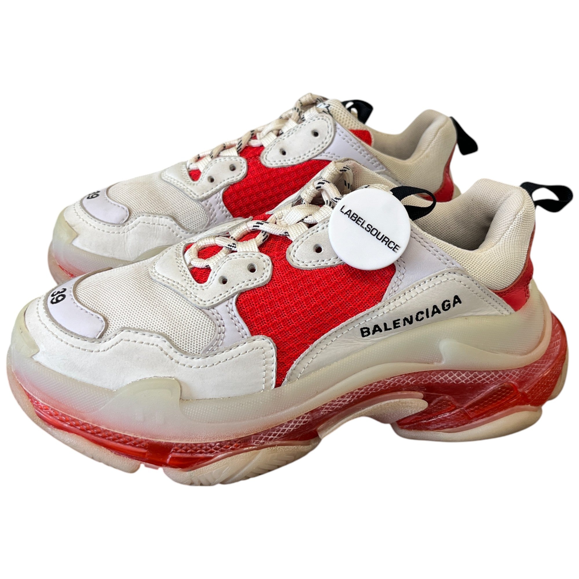 Women's Triple S Low Trainers Red Size EU 39 / UK 6