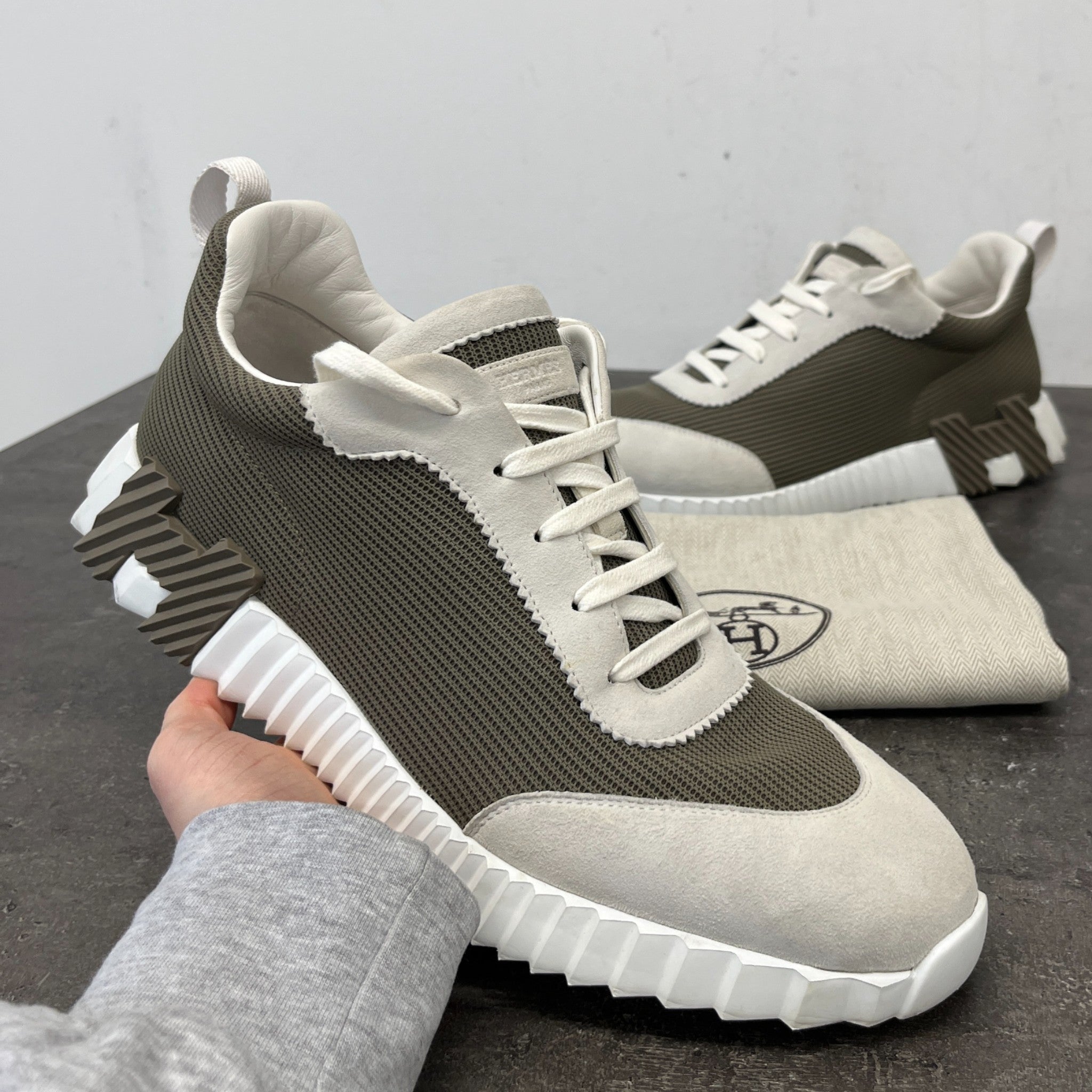 Men's Bouncing Sneaker Low Trainers Brown Size EU 44.5 / UK 10.5