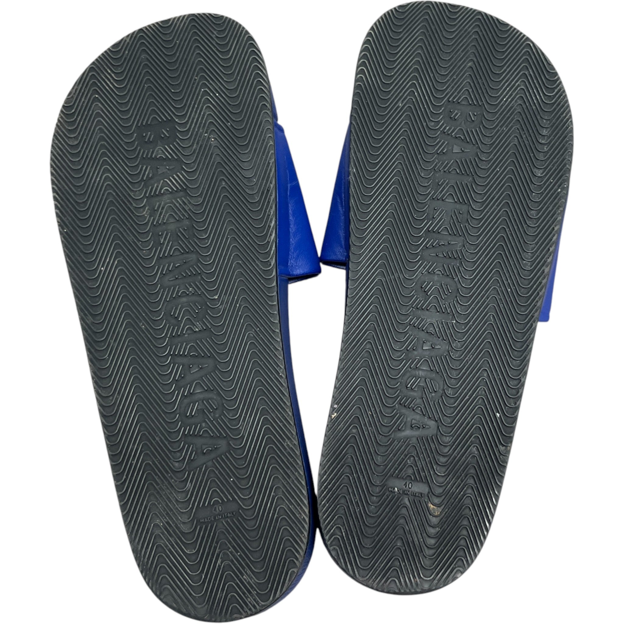 Men's Pool Political Logo Slides Blue Size EU 41 / UK 7