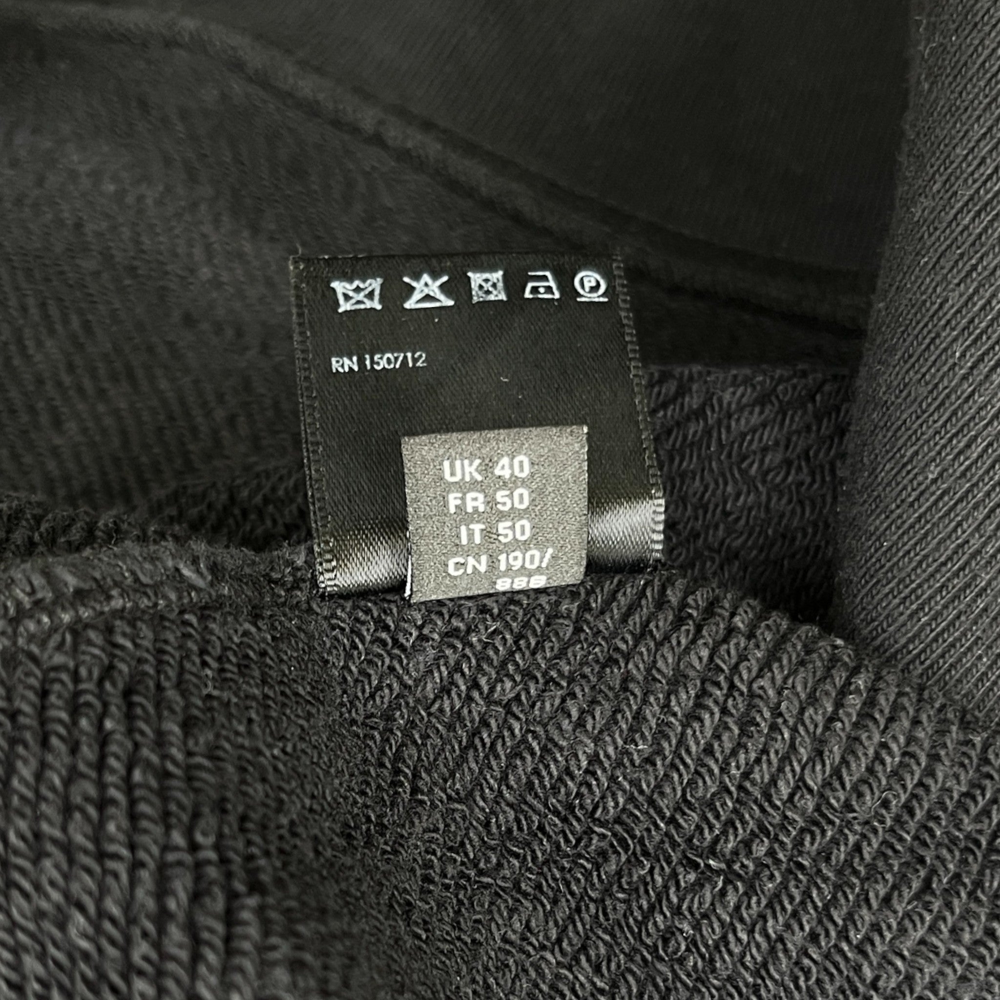 Men's M.A. Watercolour Logo Hoodie Black Size L