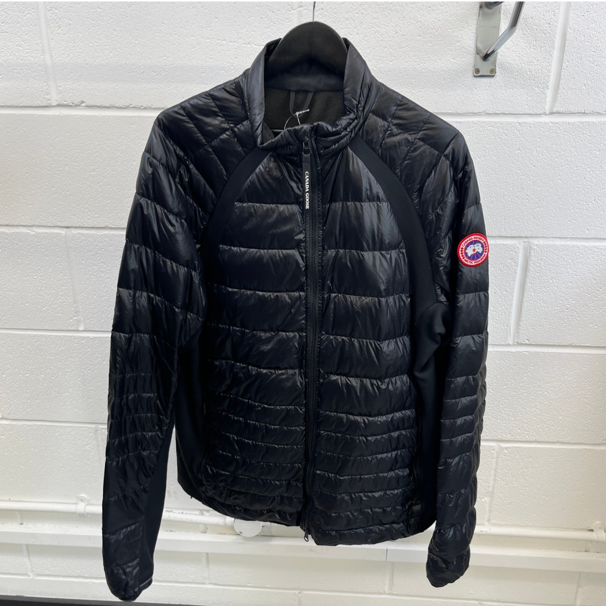 Men's Hybridge Lite Hoody Down Jacket Black Size XL