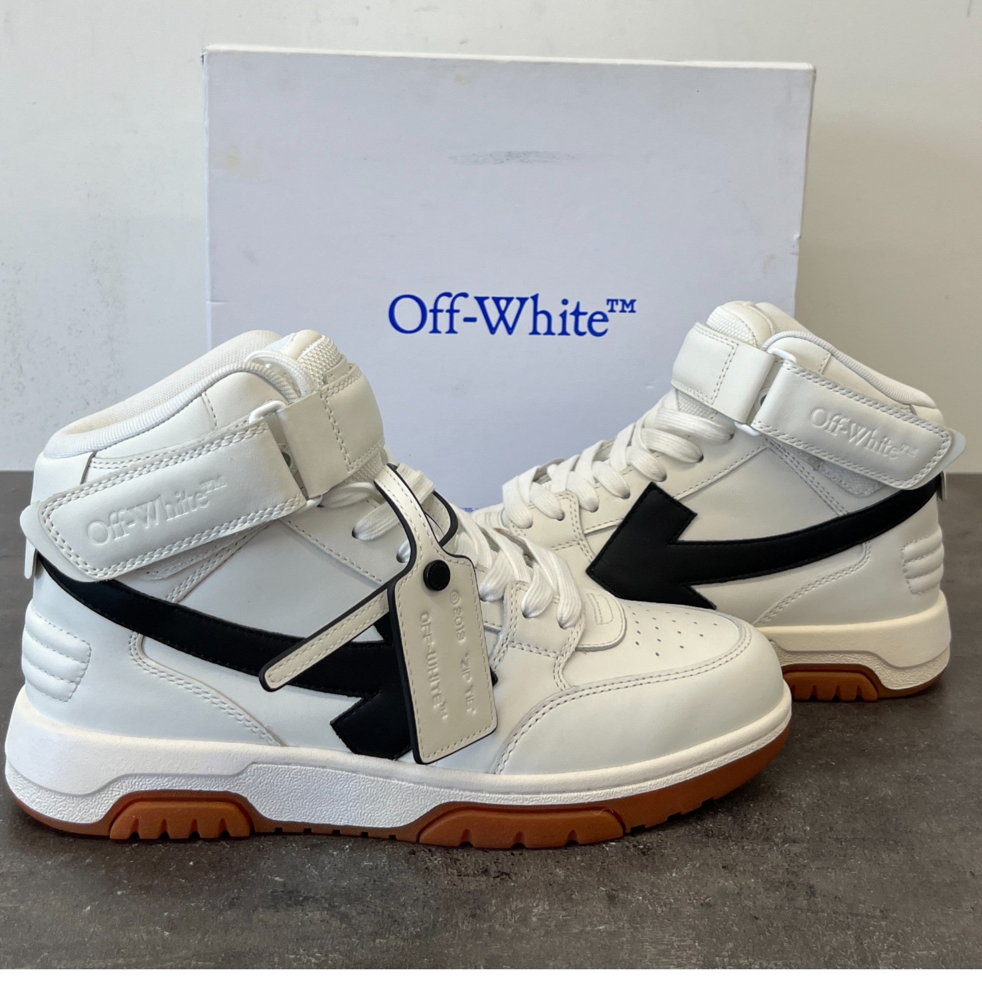 Women's Out Of Office High Trainers White Size EU 40 / UK 7