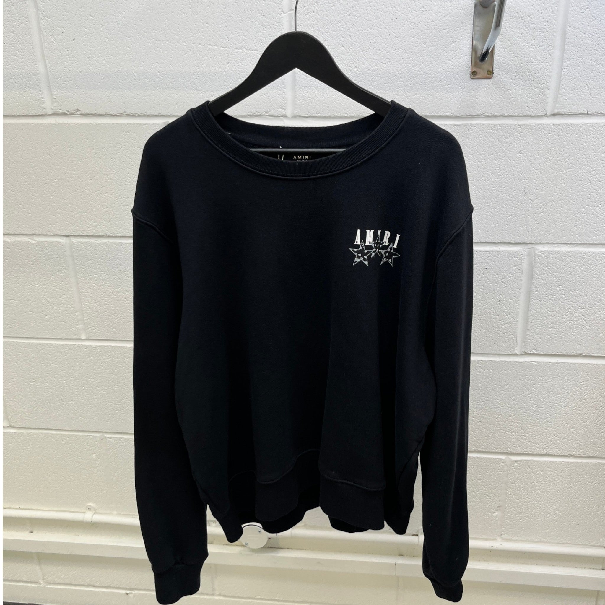 Men's Star Logo Sweatshirt Black Size XXL