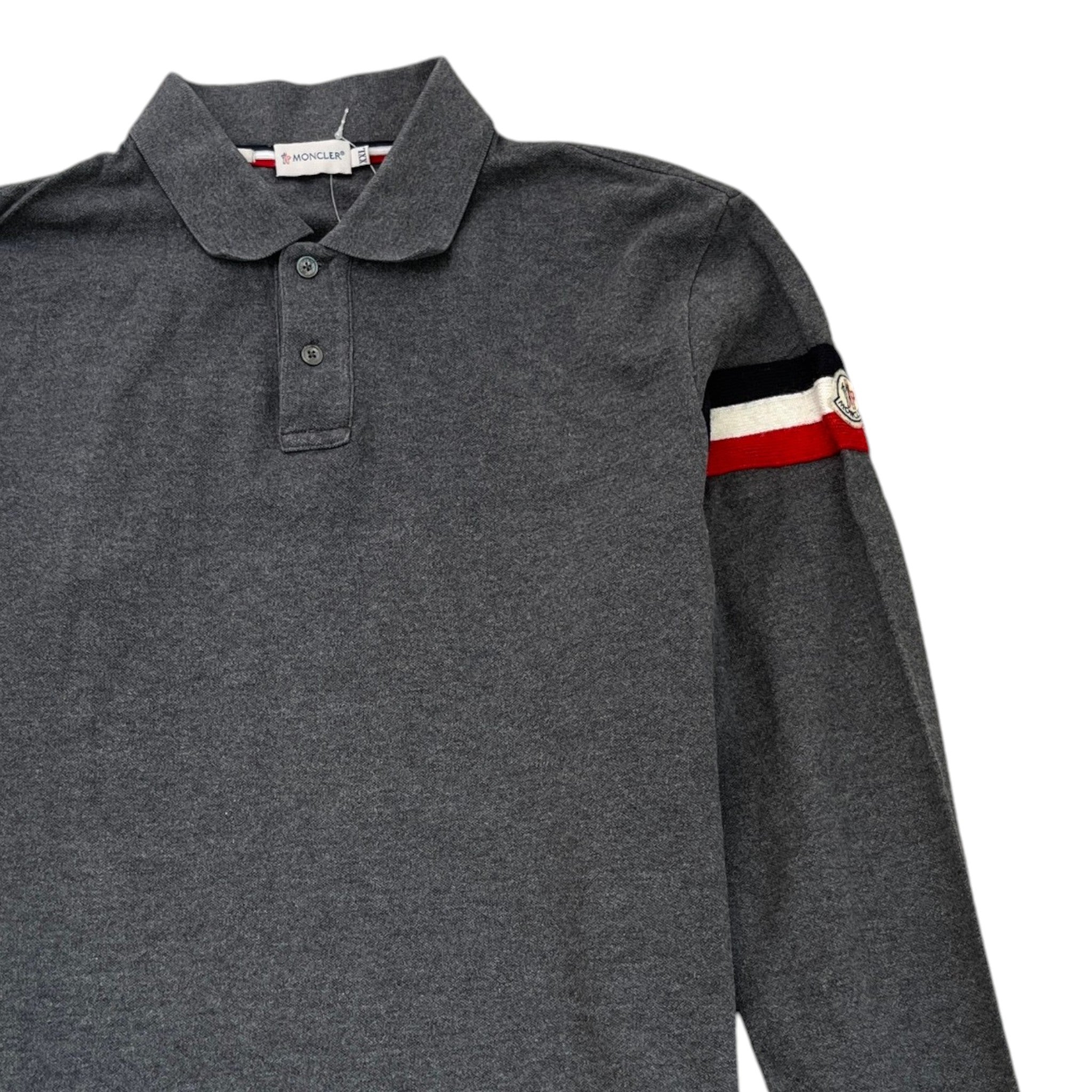 Men's Maglia Polo Shirt Grey Size XXL