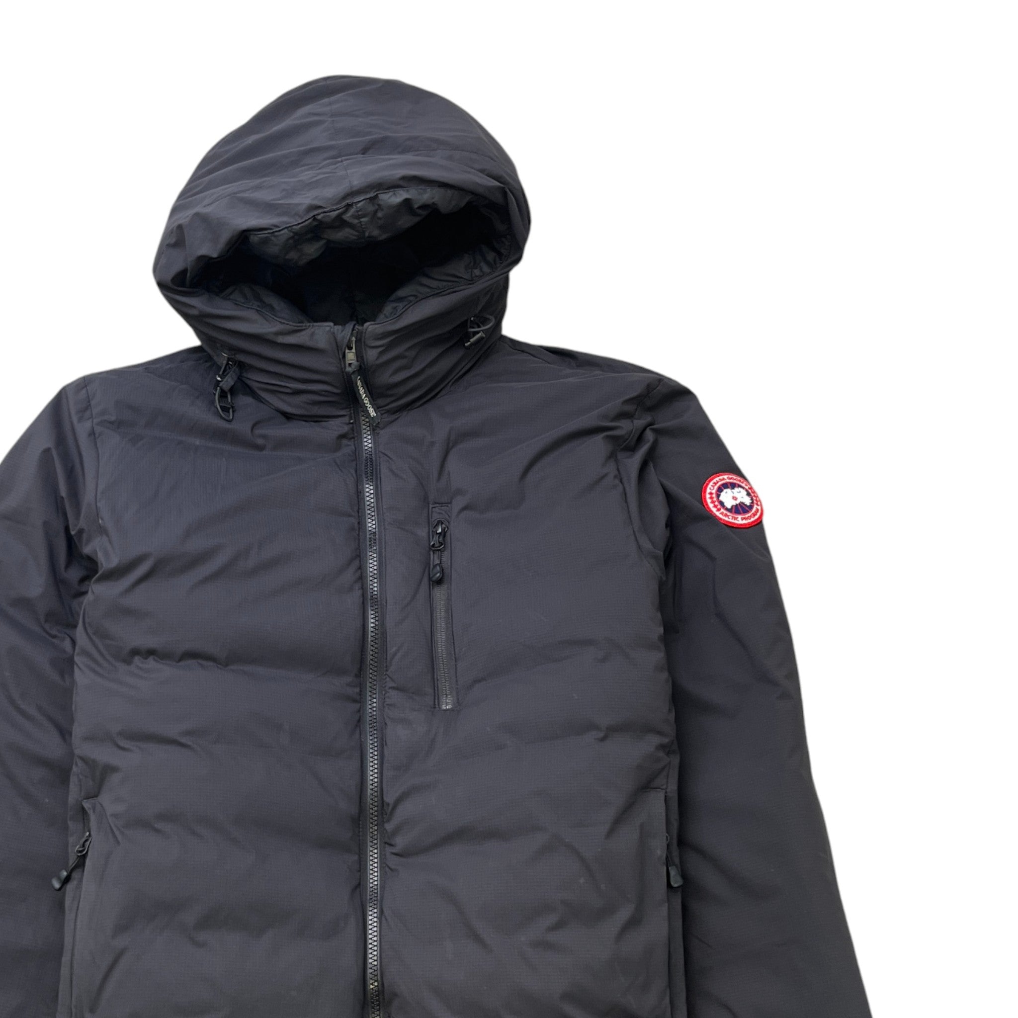 Men's Lodge Hoody Down Jacket Black Size M