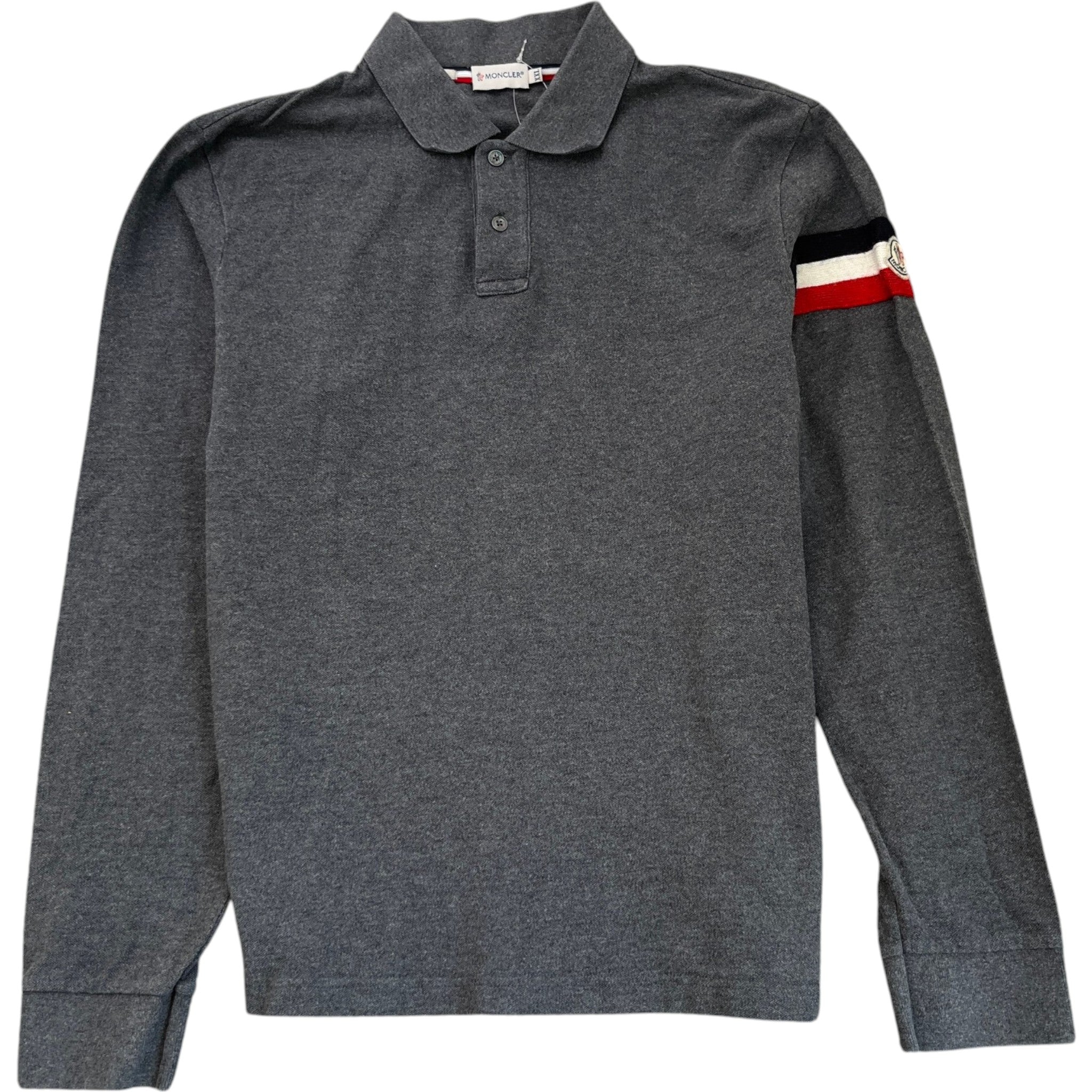 Men's Maglia Polo Shirt Grey Size XXL