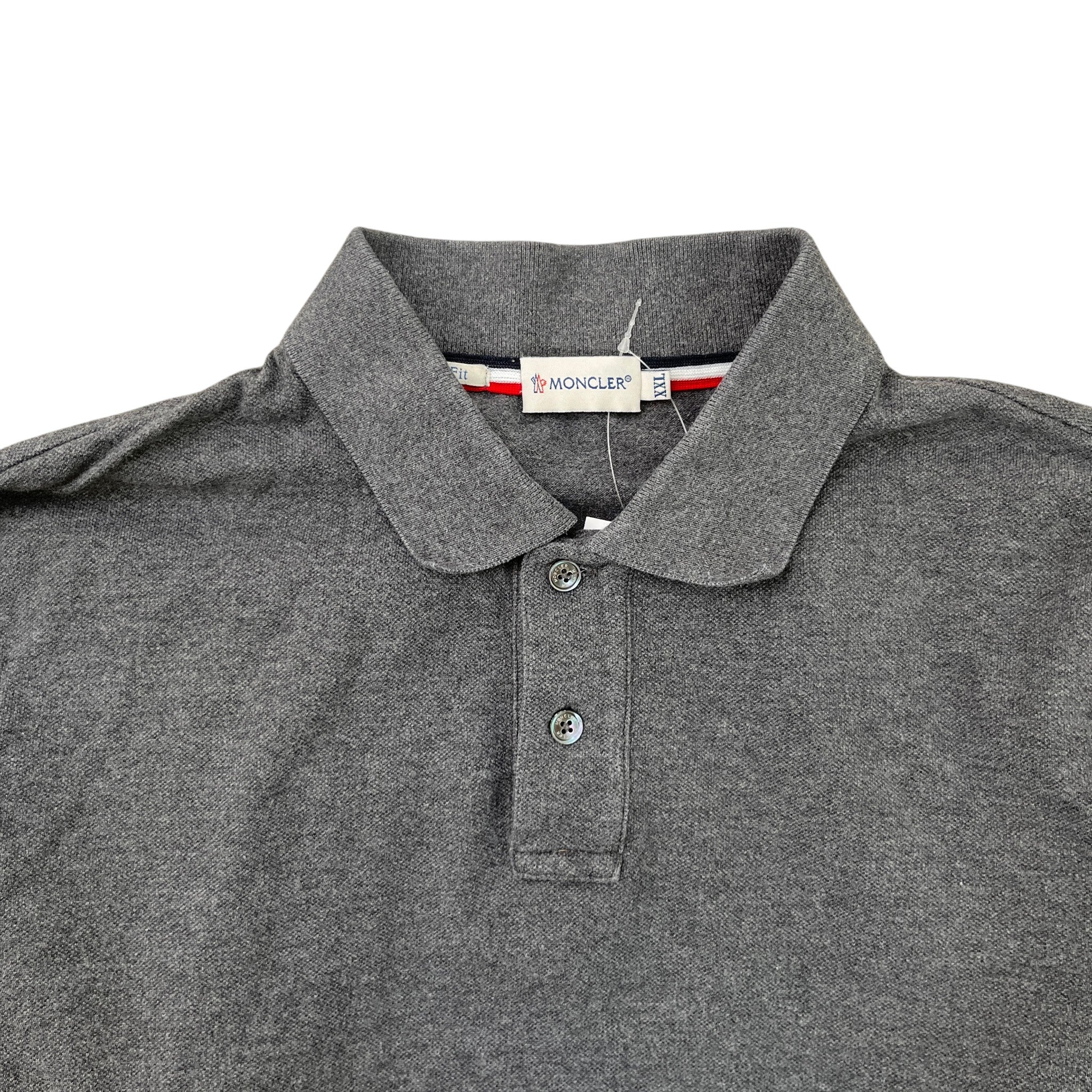 Men's Maglia Polo Shirt Grey Size XXL
