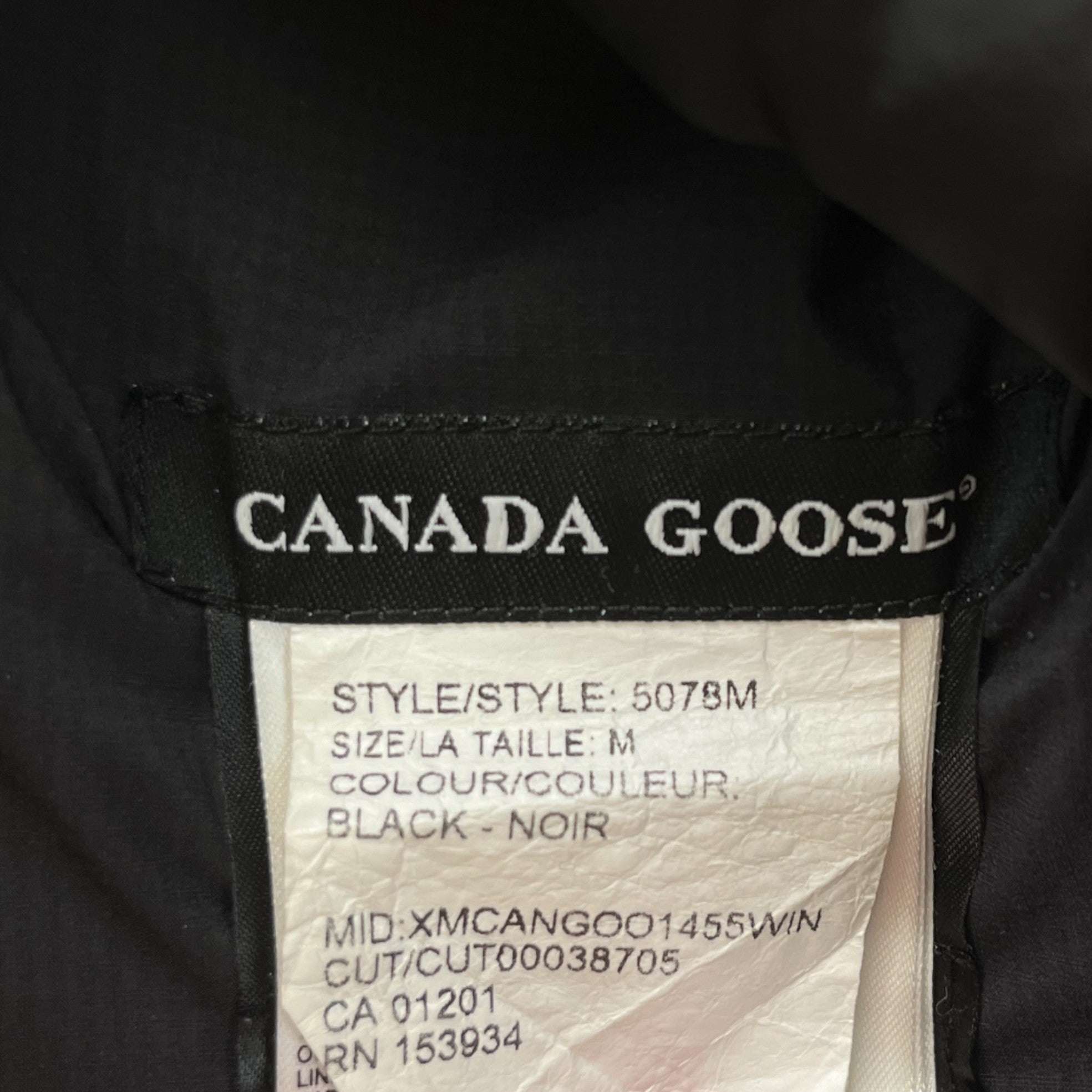 Men's Lodge Hoody Down Jacket Black Size M