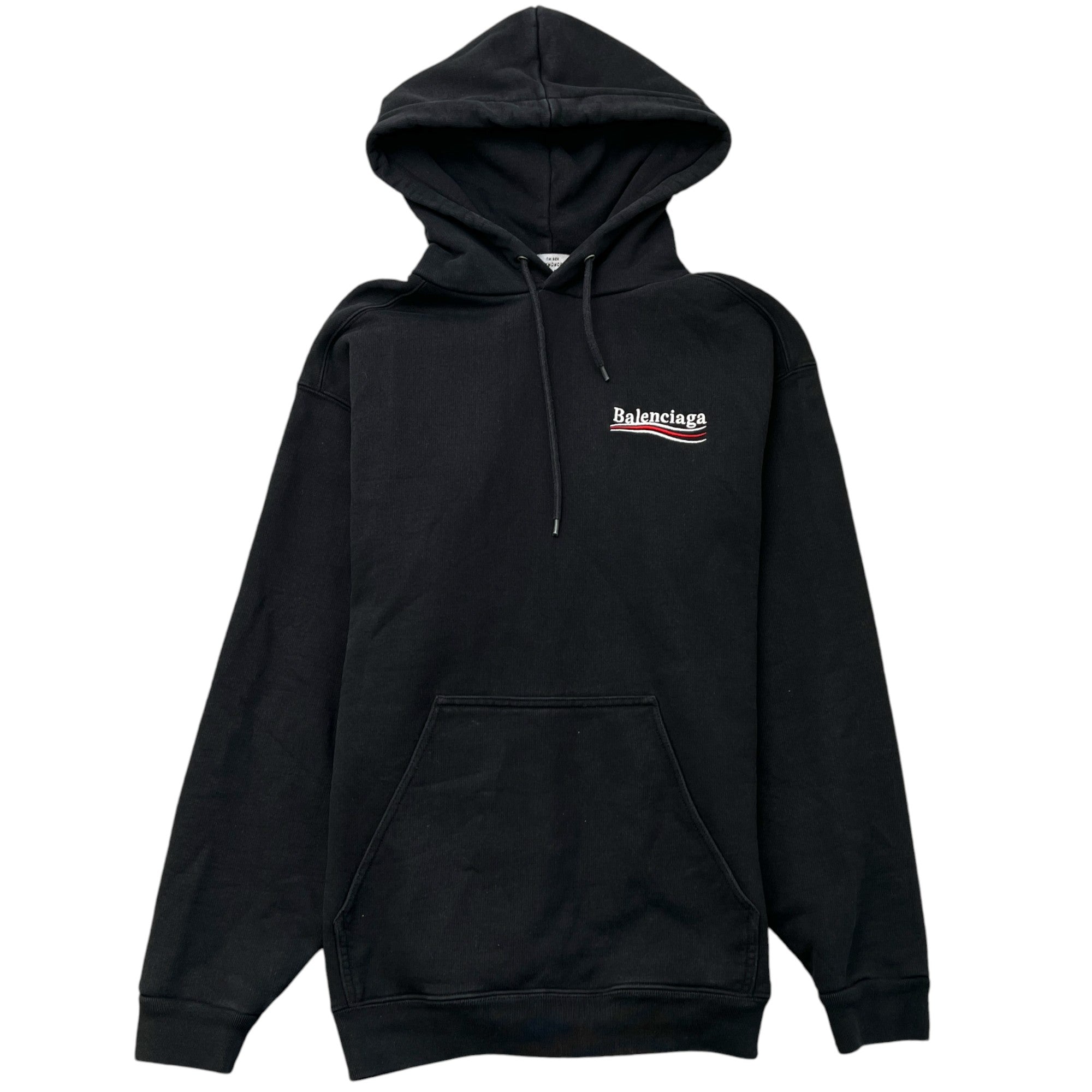 Men's Political Logo Hoodie Black Size XS