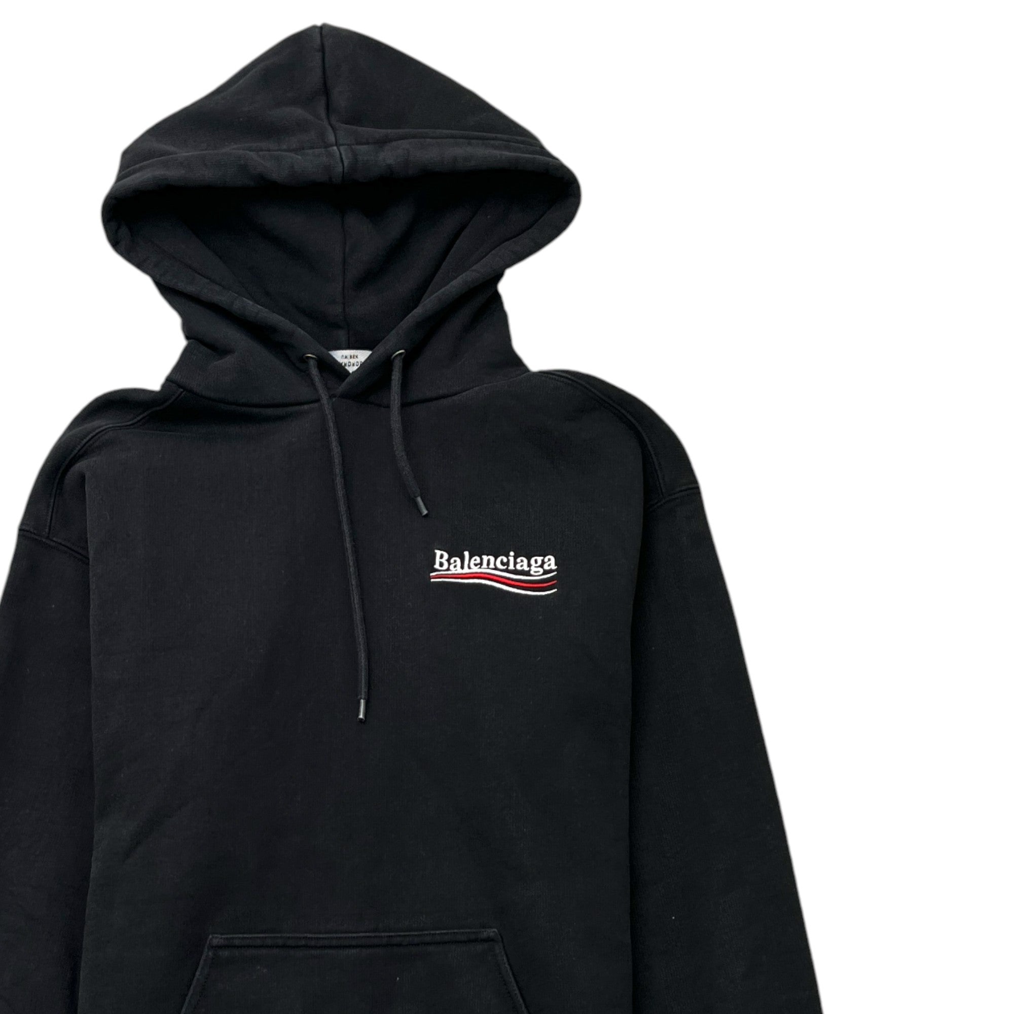 Men's Political Logo Hoodie Black Size XS