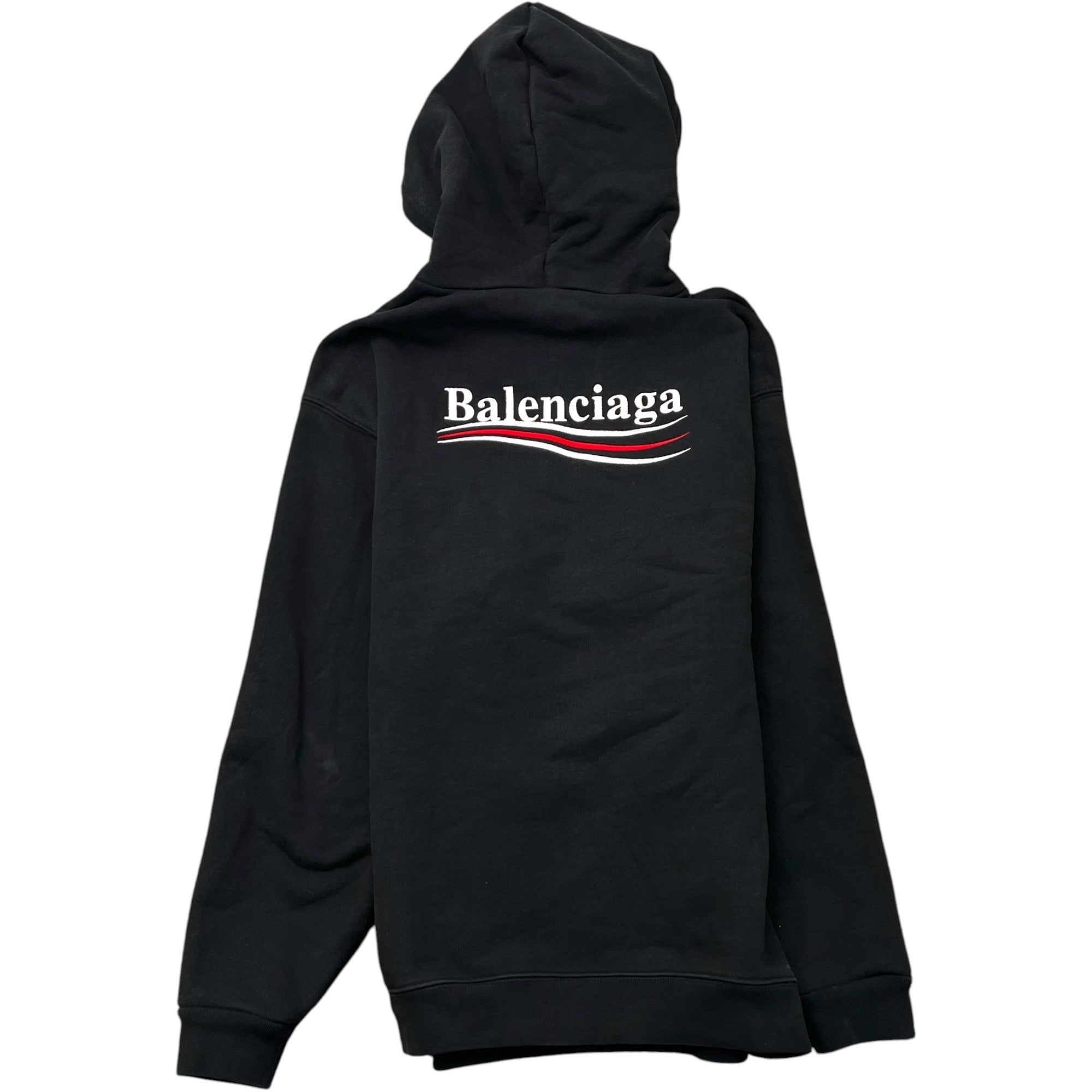 Men's Political Logo Hoodie Black Size XS