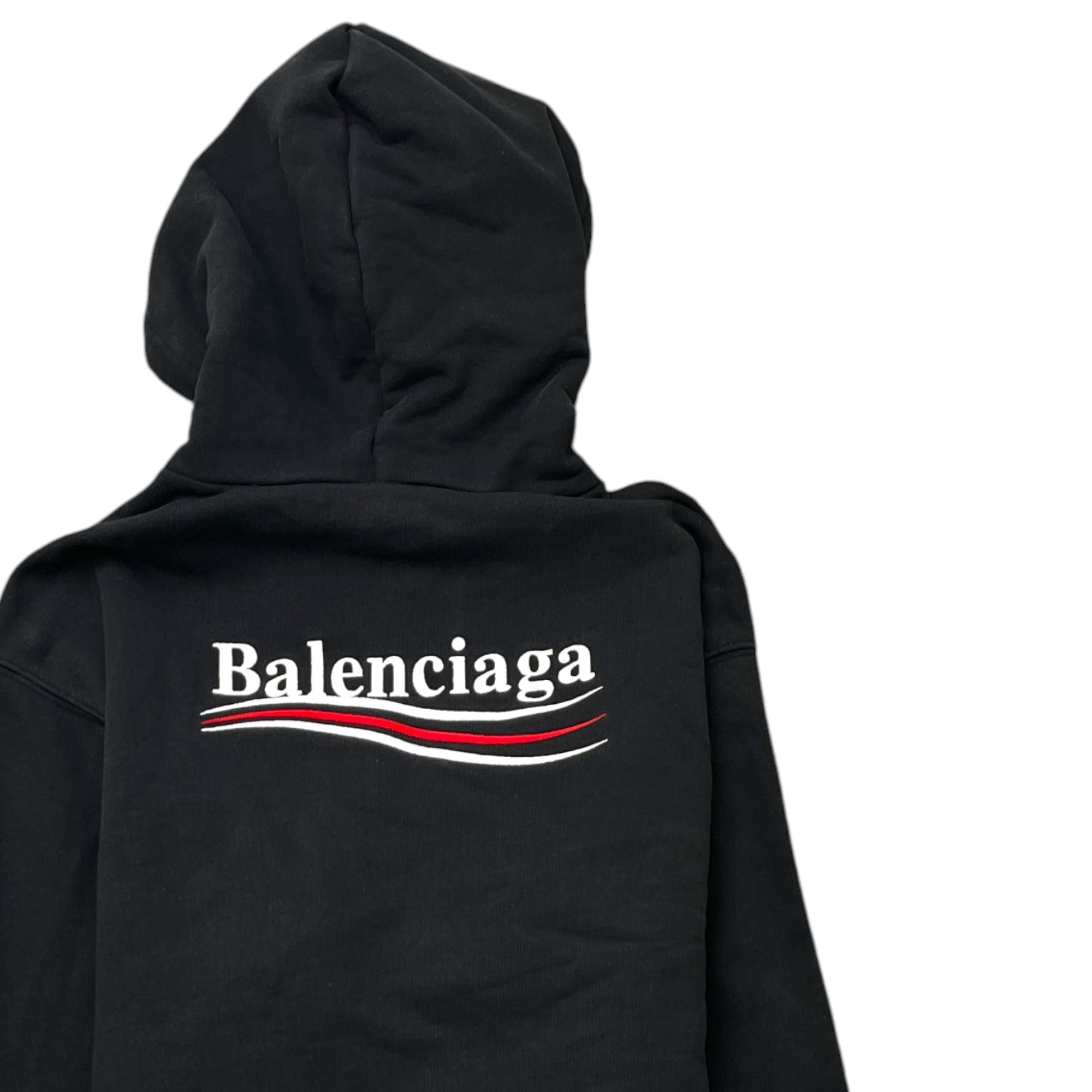 Men's Political Logo Hoodie Black Size XS