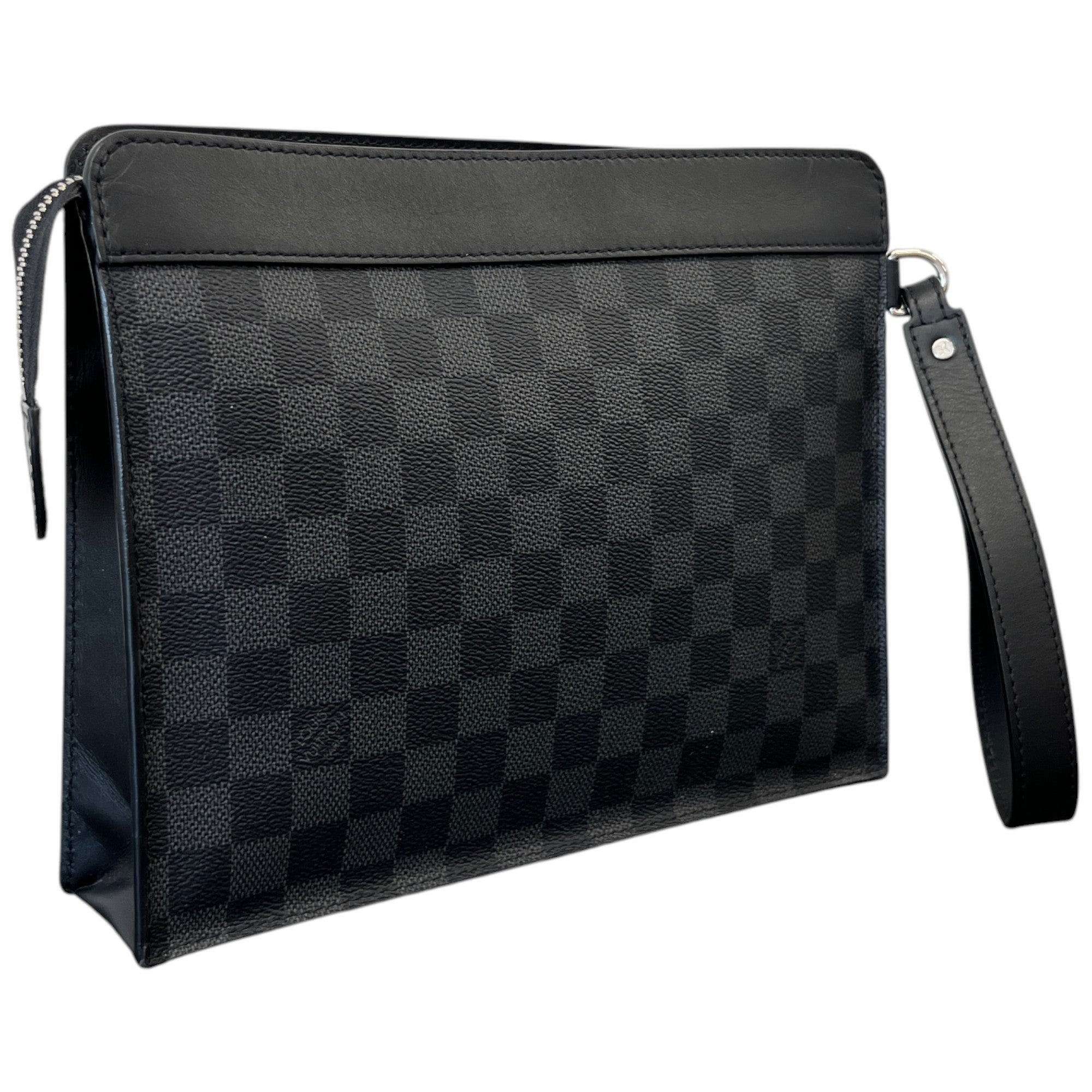 Men's Damier Graphite Stand Pouch Black