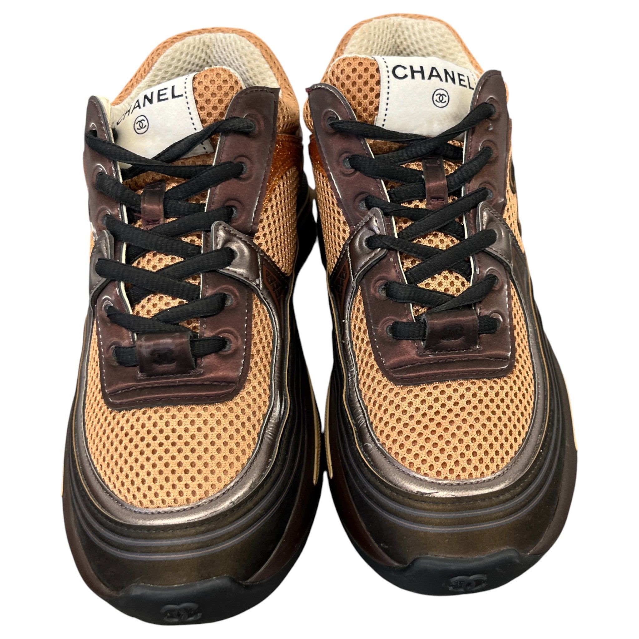 Women's Glitter Cc Runner Low Trainers Brown Size EU 36 / UK 3