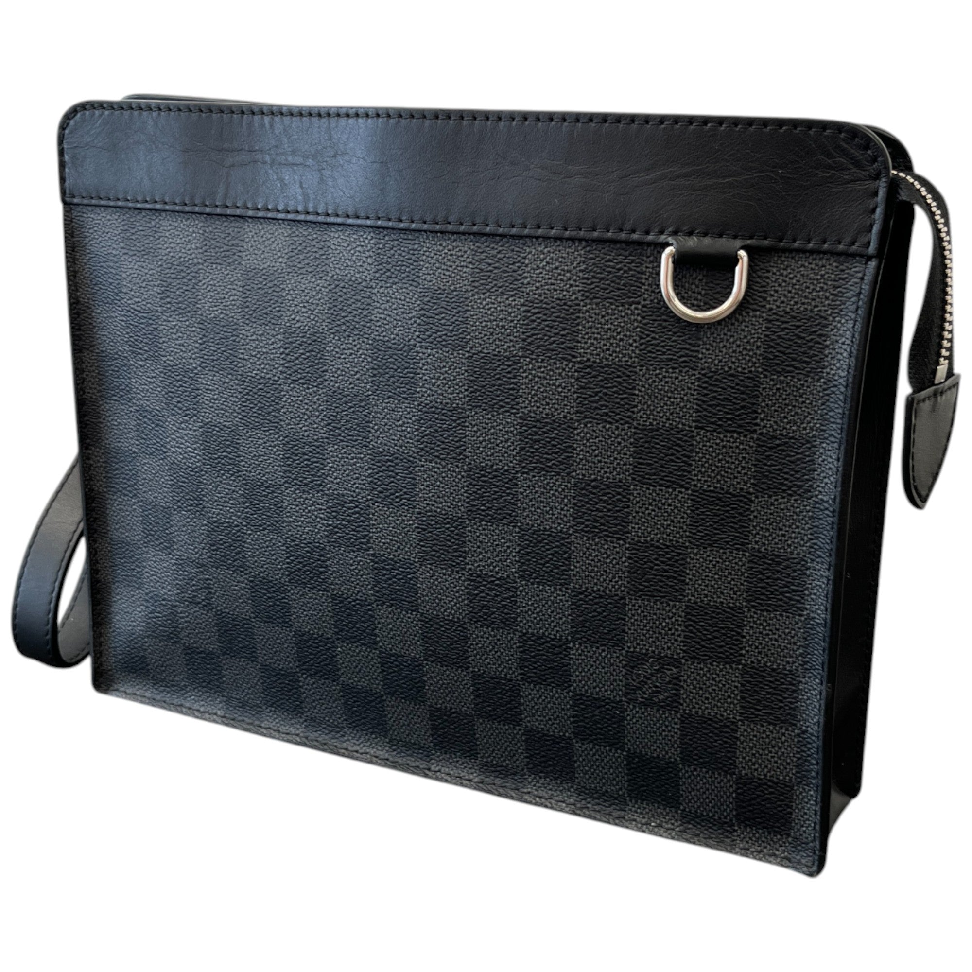 Men's Damier Graphite Stand Pouch Black