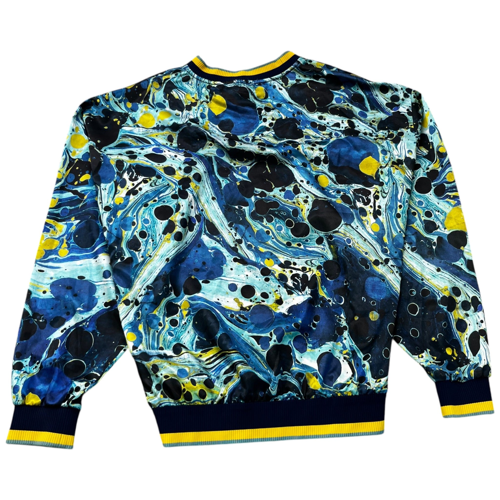 Men's Marbled Sweatshirt Blue Size IT 50 / UK L